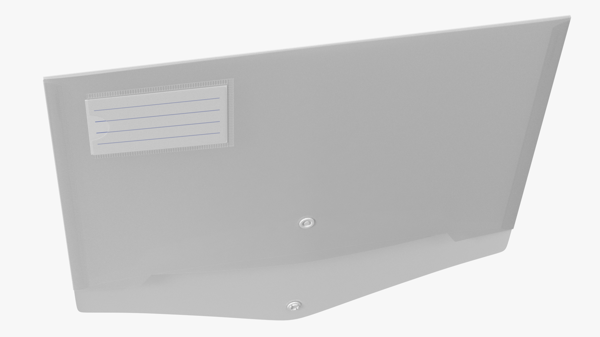 Clear Plastic Document Folder Open 3D model