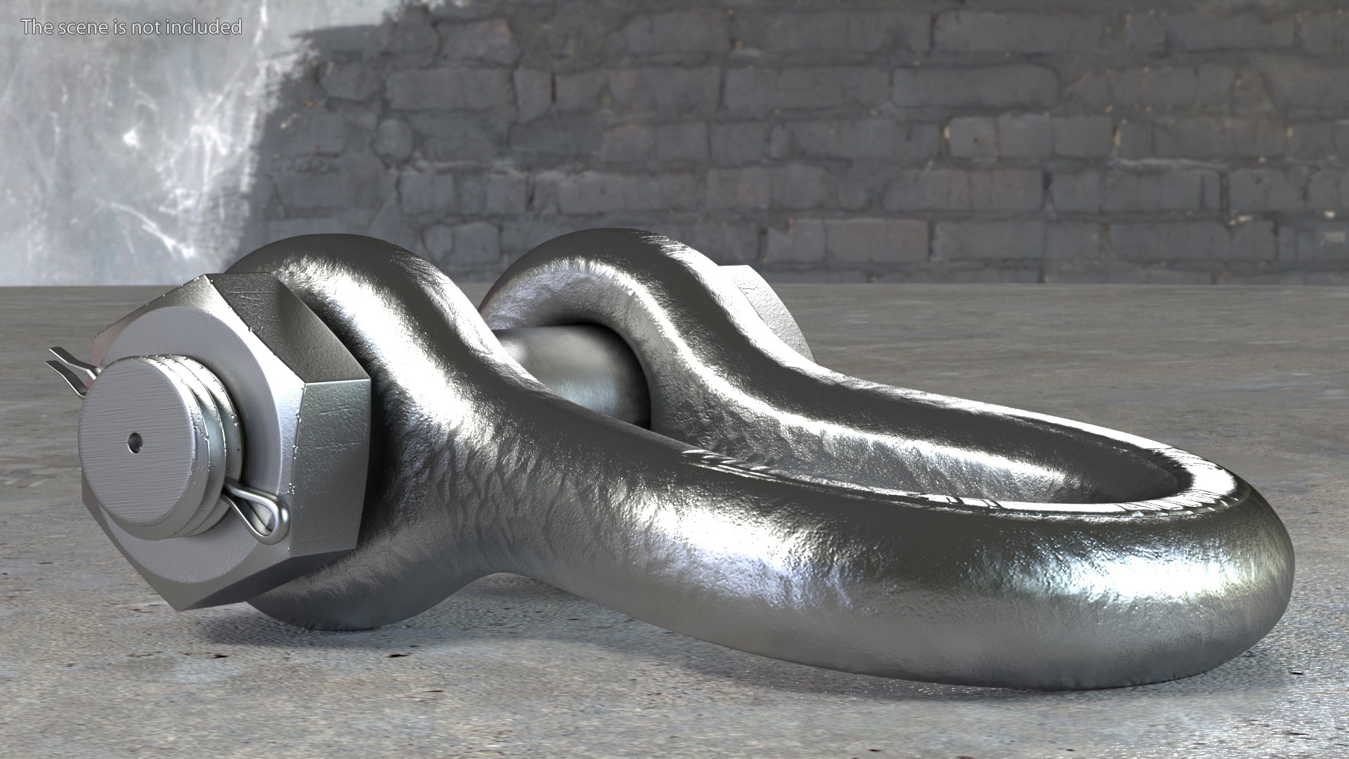 3D Aluminum Anchor Shackle model