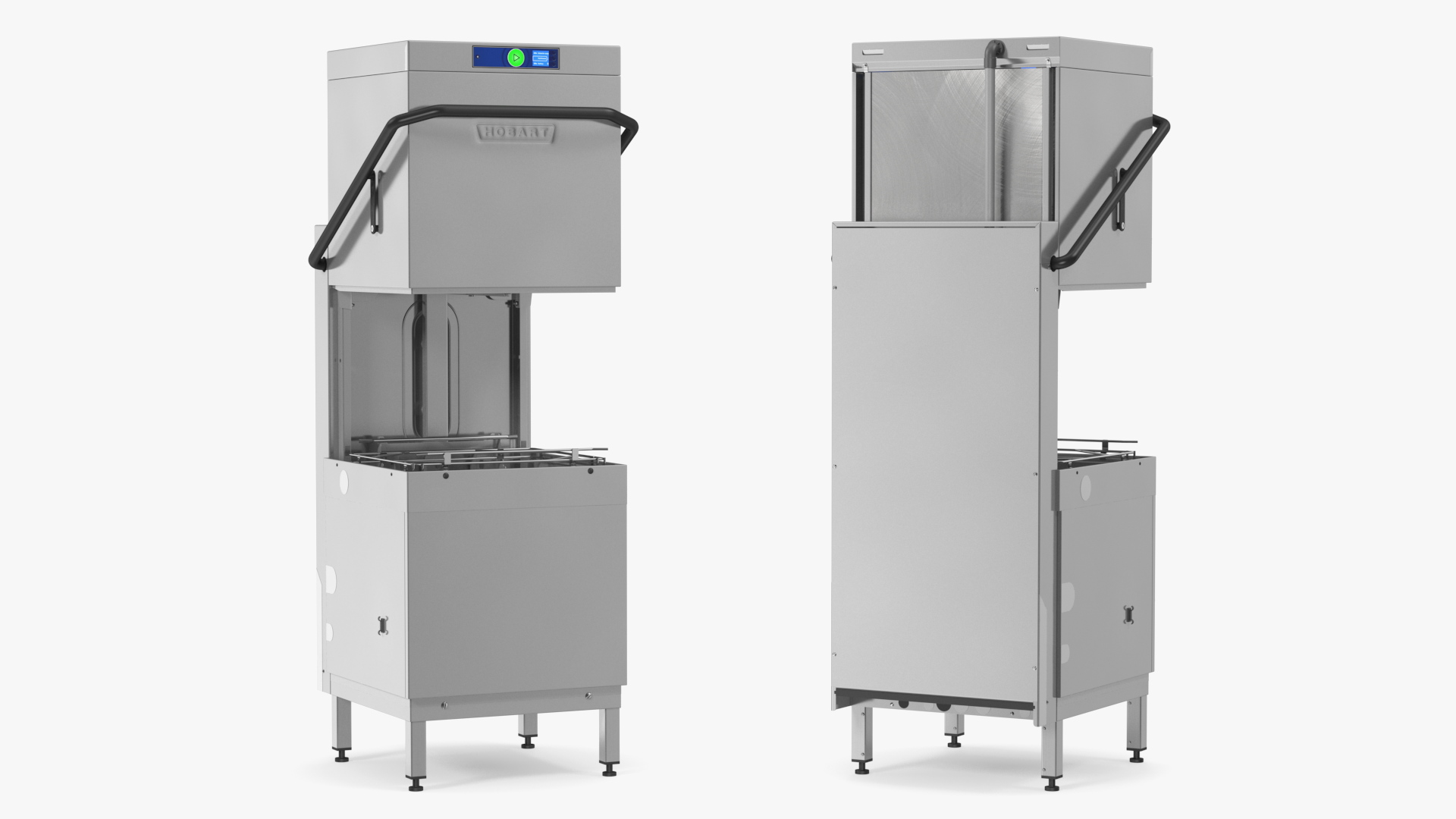 3D model Dishwasher Hood Type Hobart AM900 Rigged