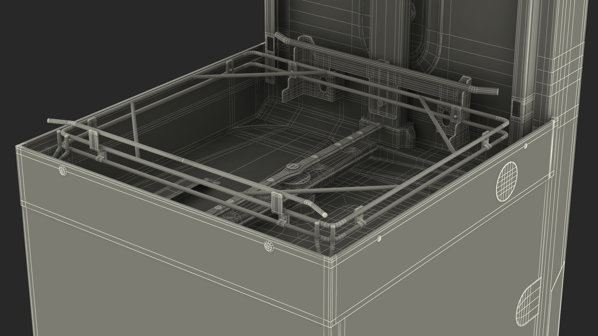 3D model Dishwasher Hood Type Hobart AM900 Rigged