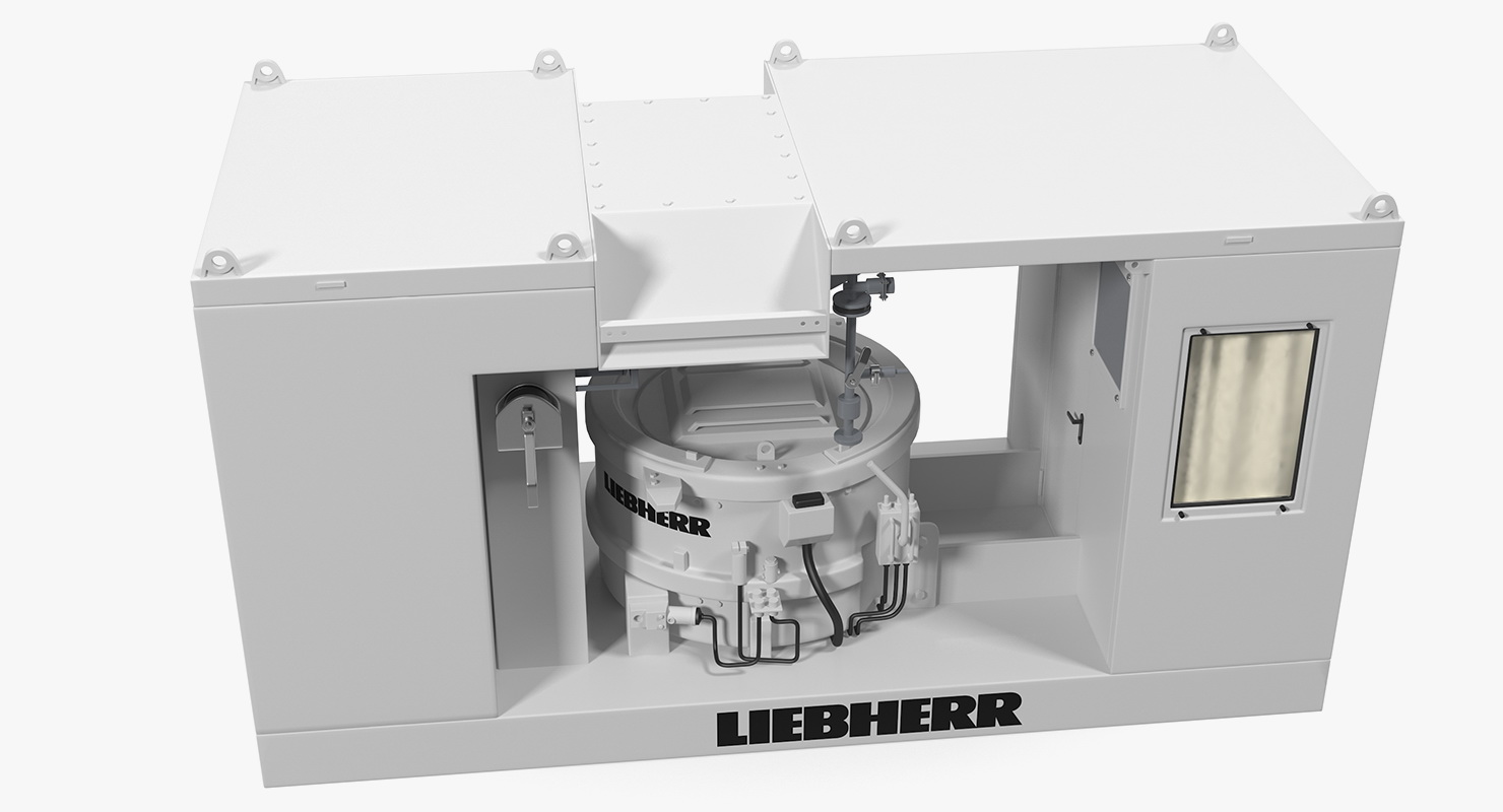 3D model Liebherr Mobile Ring-pan Mixer