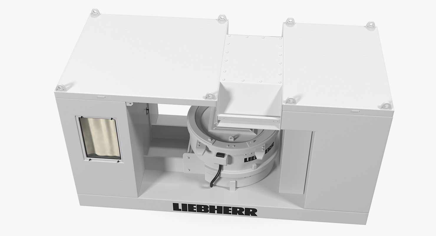 3D model Liebherr Mobile Ring-pan Mixer