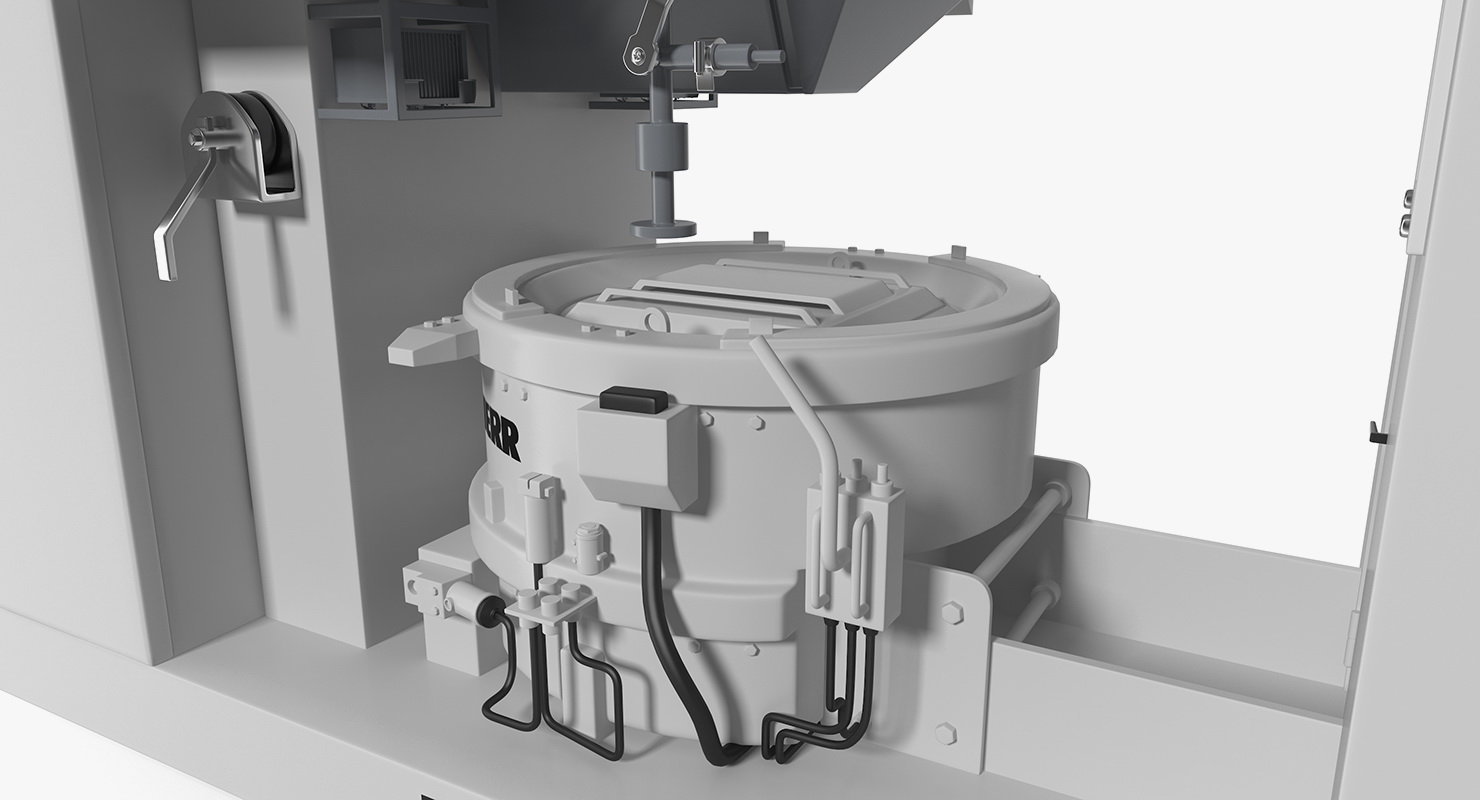 3D model Liebherr Mobile Ring-pan Mixer