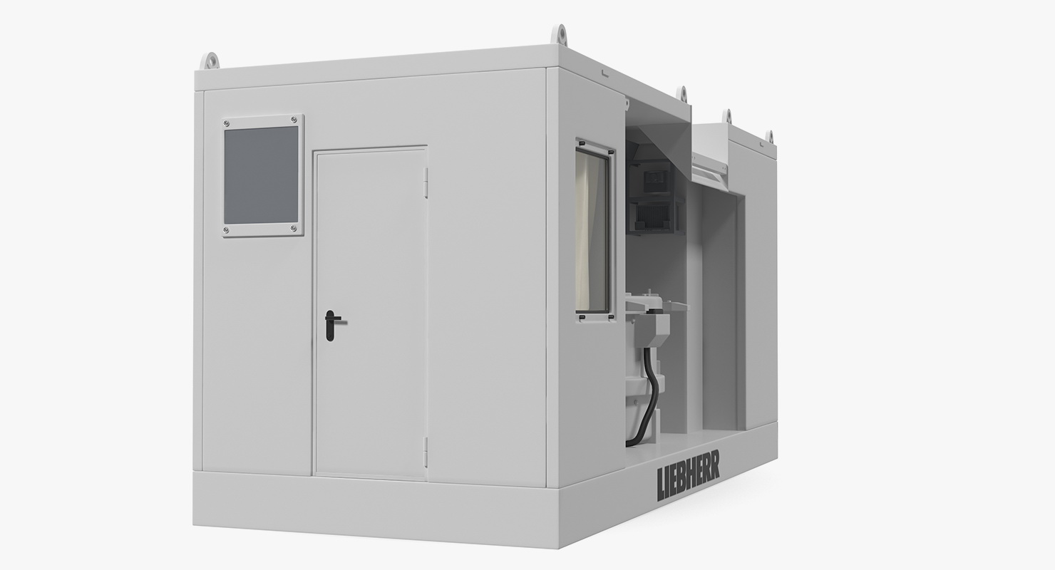 3D model Liebherr Mobile Ring-pan Mixer