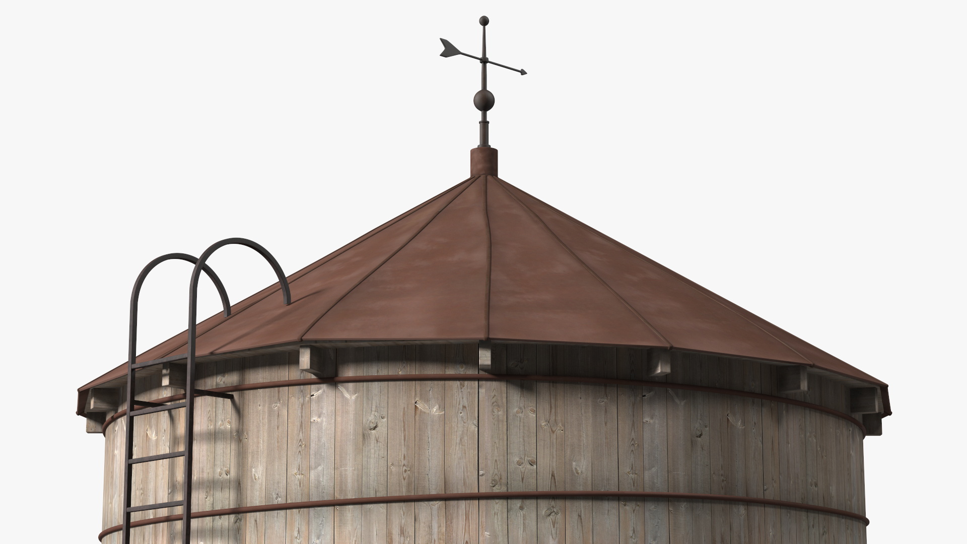 Vintage Water Tower Structure 3D model