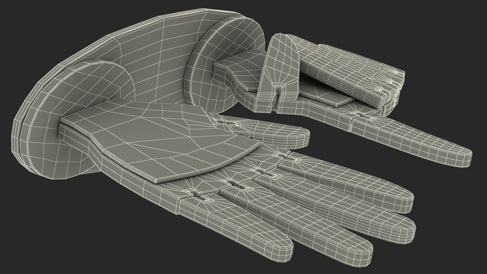 3D model Counting Hands Index Finger Up