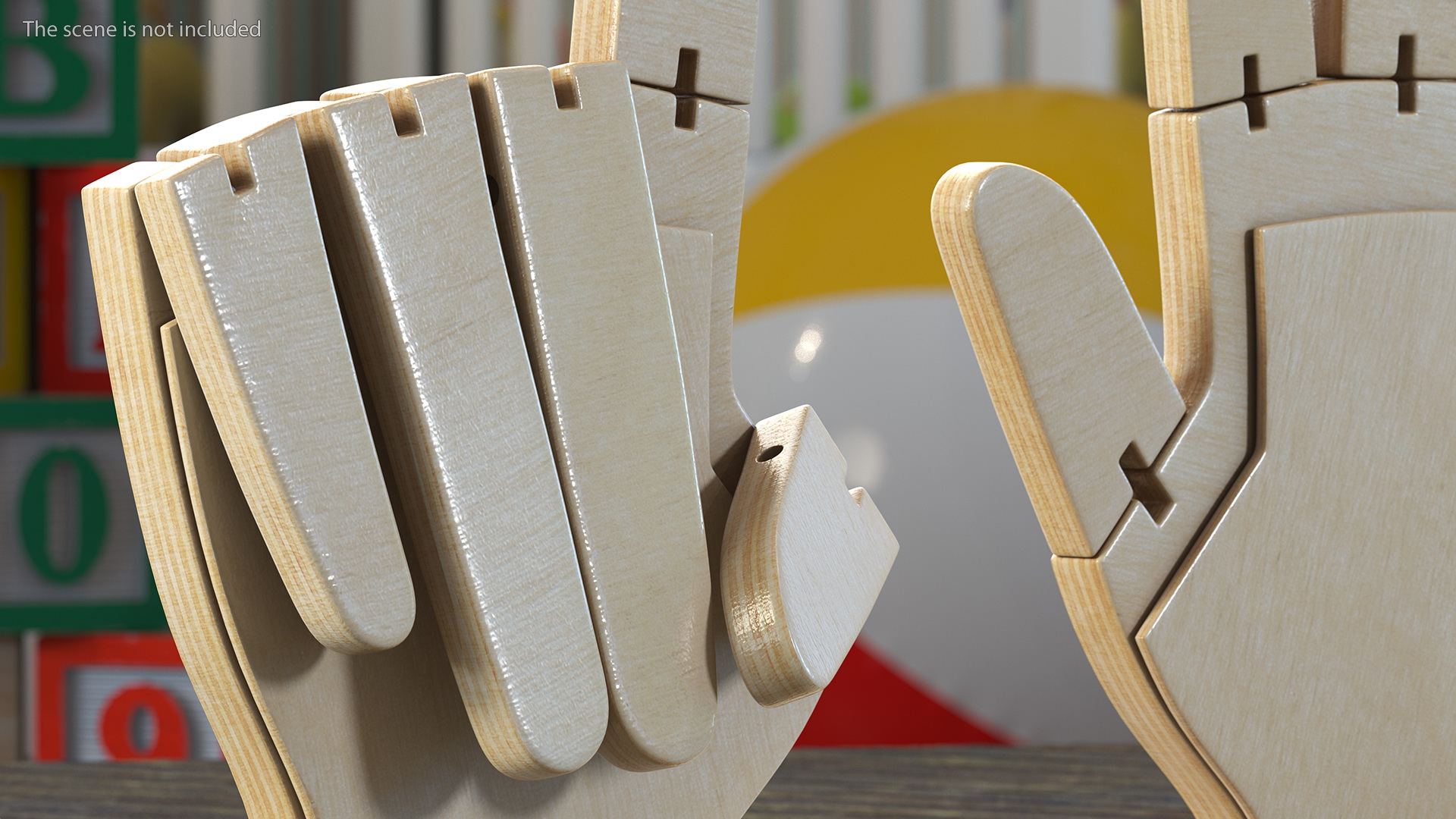 3D model Counting Hands Index Finger Up