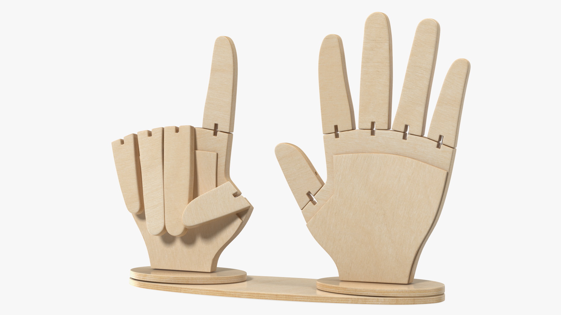 3D model Counting Hands Index Finger Up