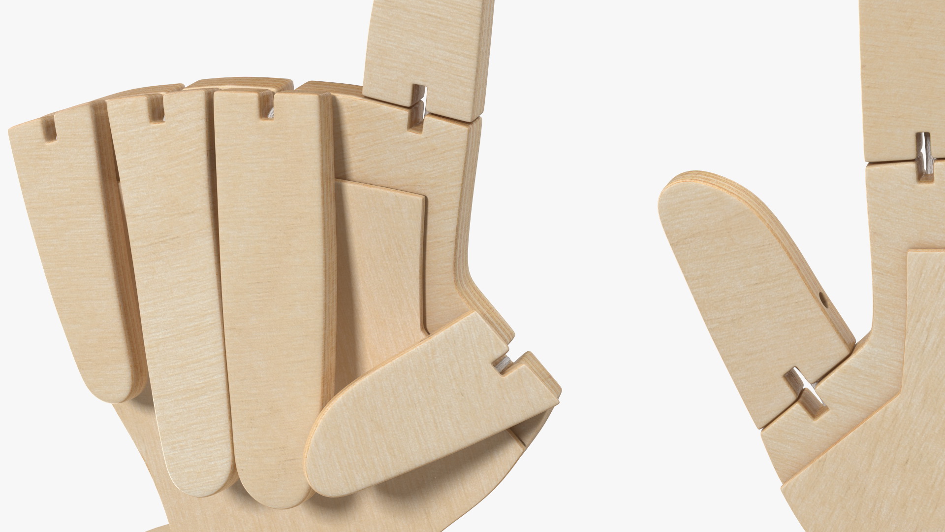 3D model Counting Hands Index Finger Up