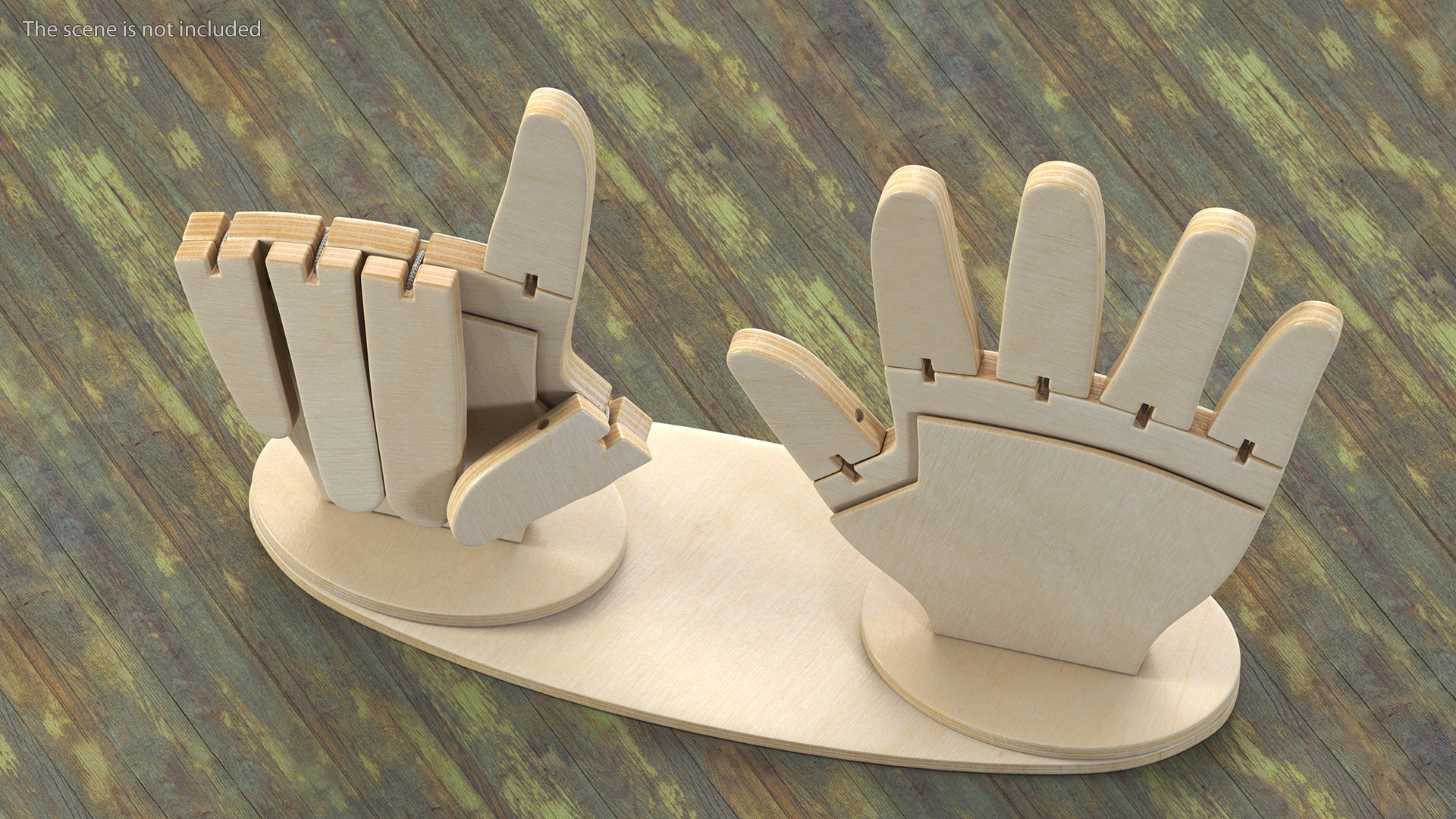 3D model Counting Hands Index Finger Up
