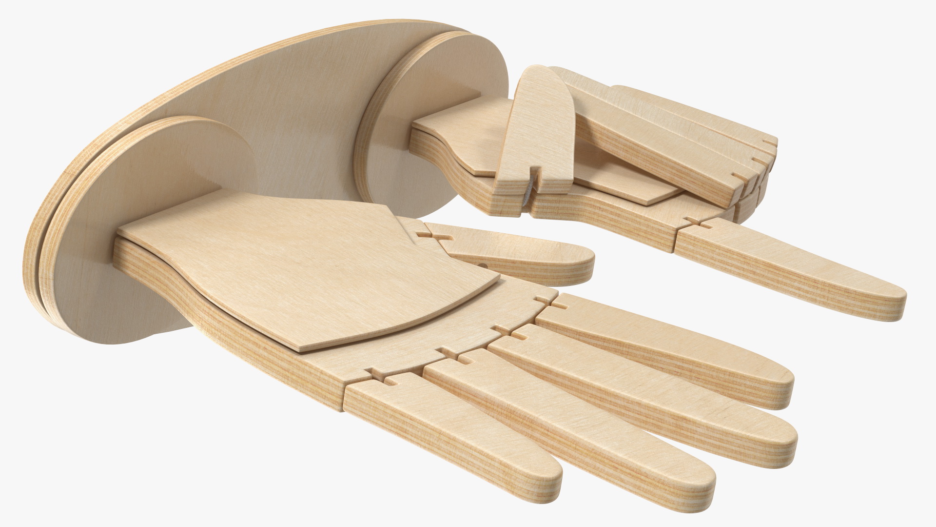 3D model Counting Hands Index Finger Up