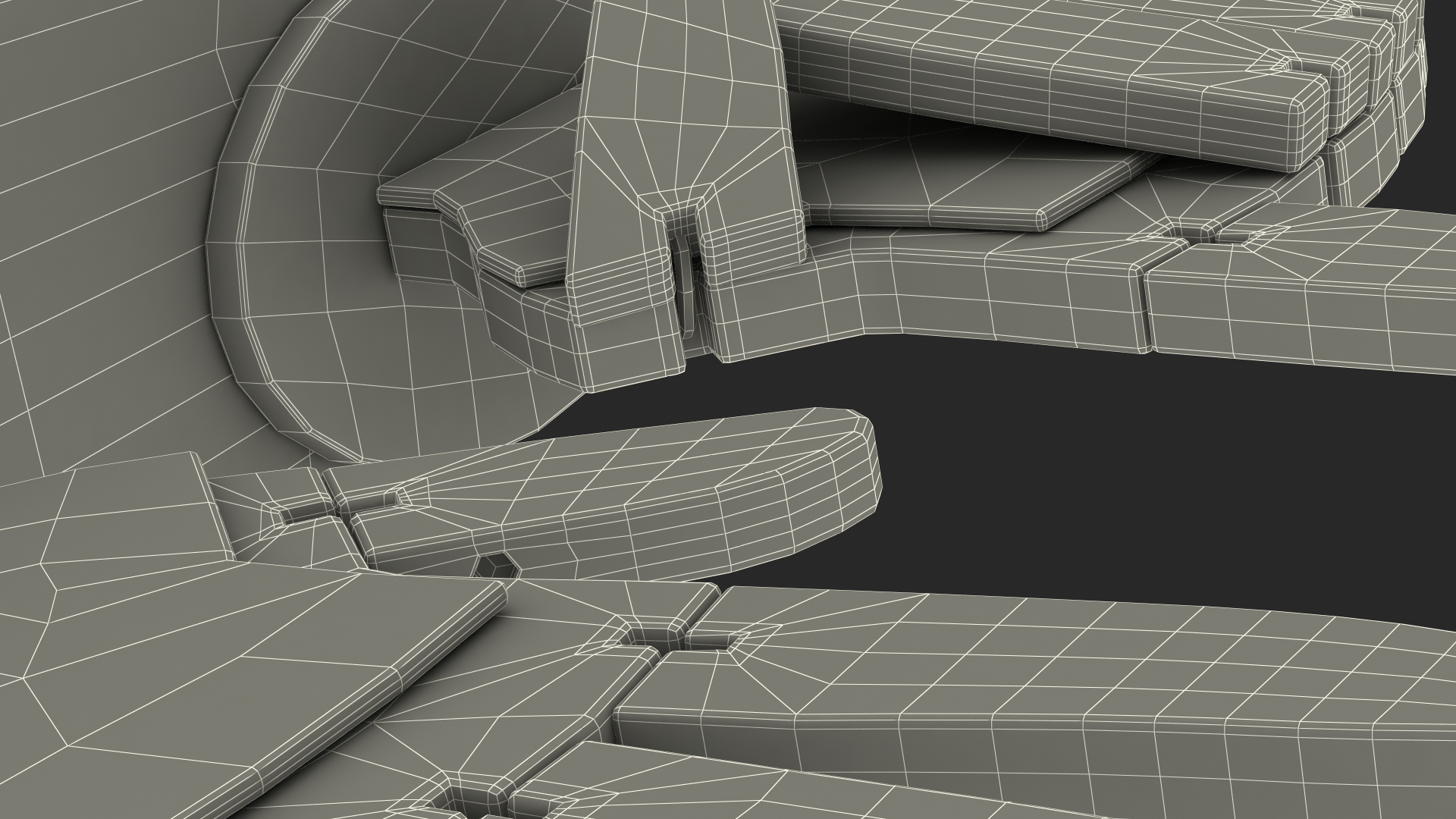 3D model Counting Hands Index Finger Up
