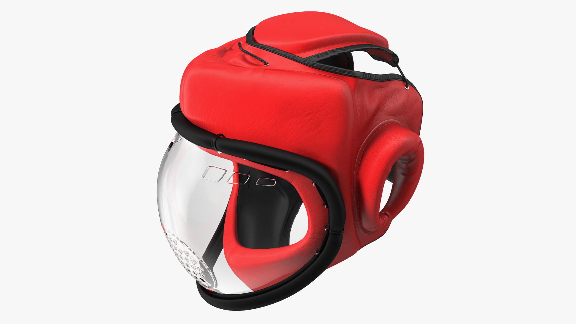 3D Kudo Hedgear Playwell Red on Mannequin Head model