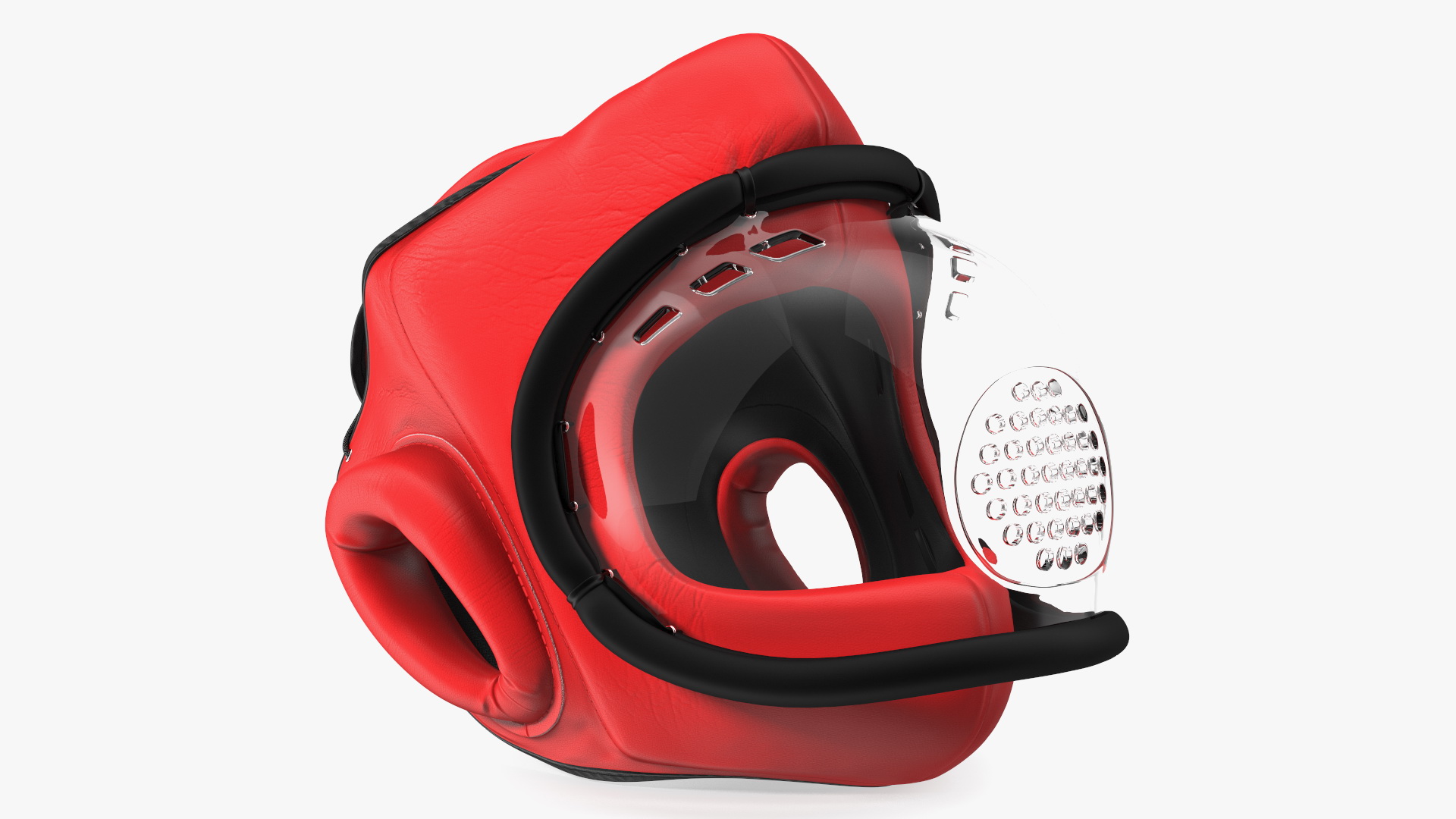 3D Kudo Hedgear Playwell Red on Mannequin Head model