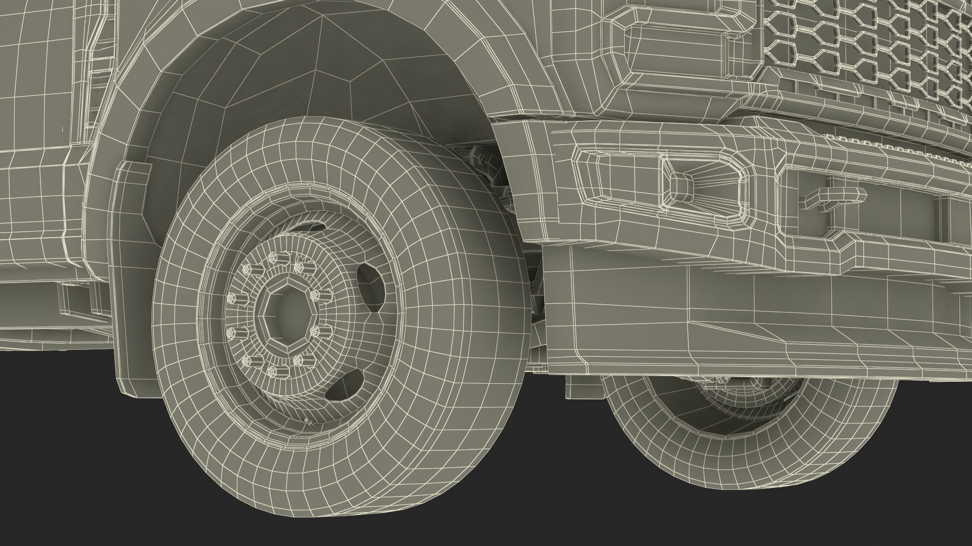 3D Pickup Truck Black Dump model