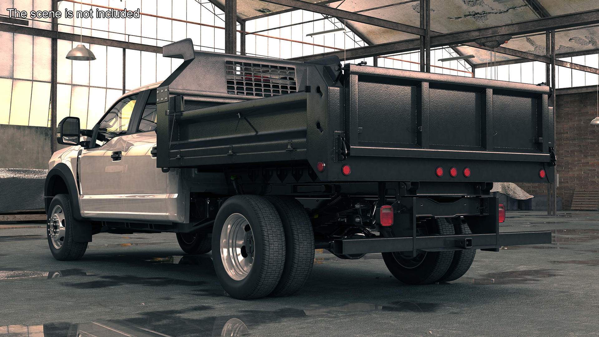 3D Pickup Truck Black Dump model