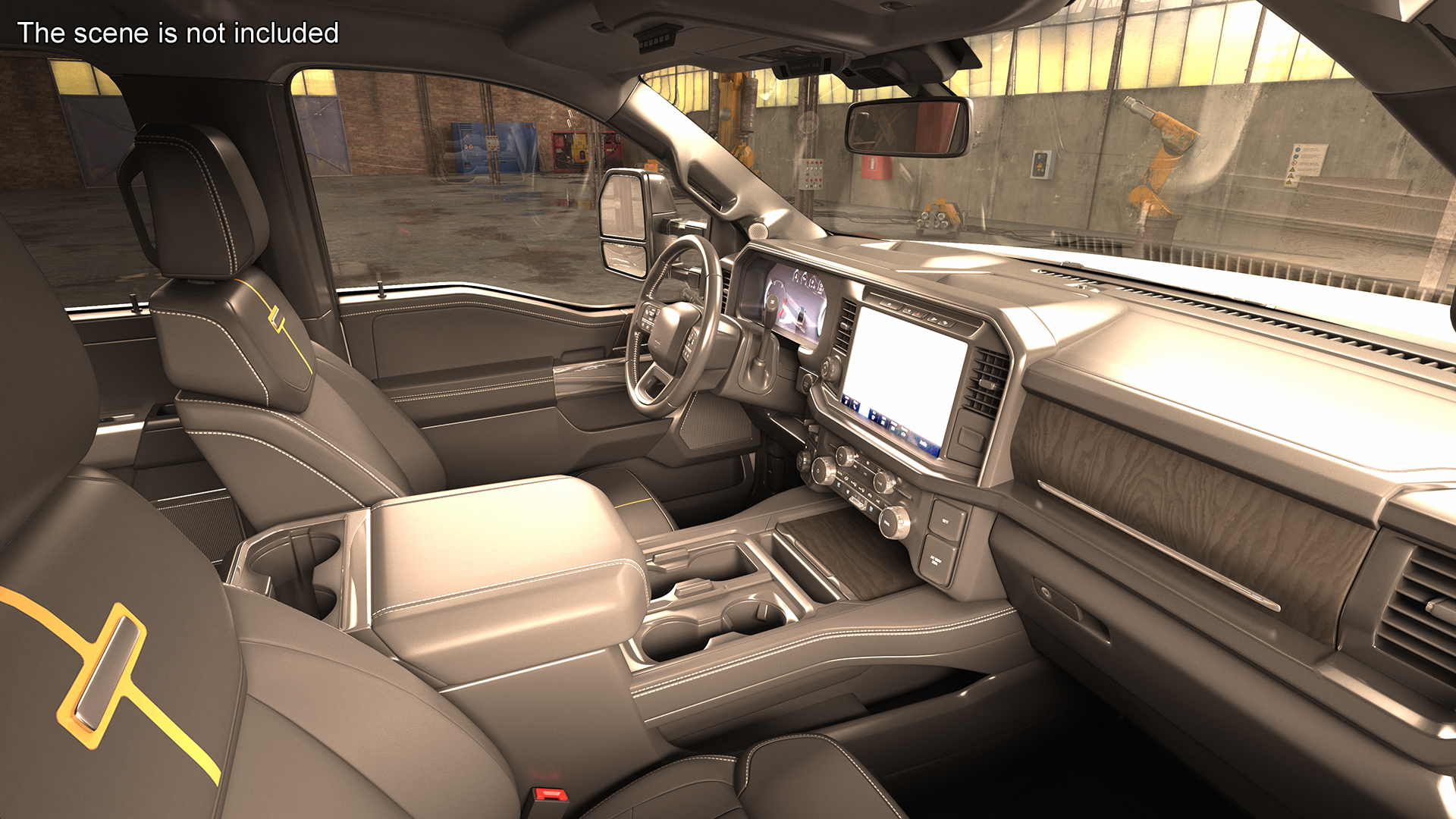 3D Pickup Truck Black Dump model