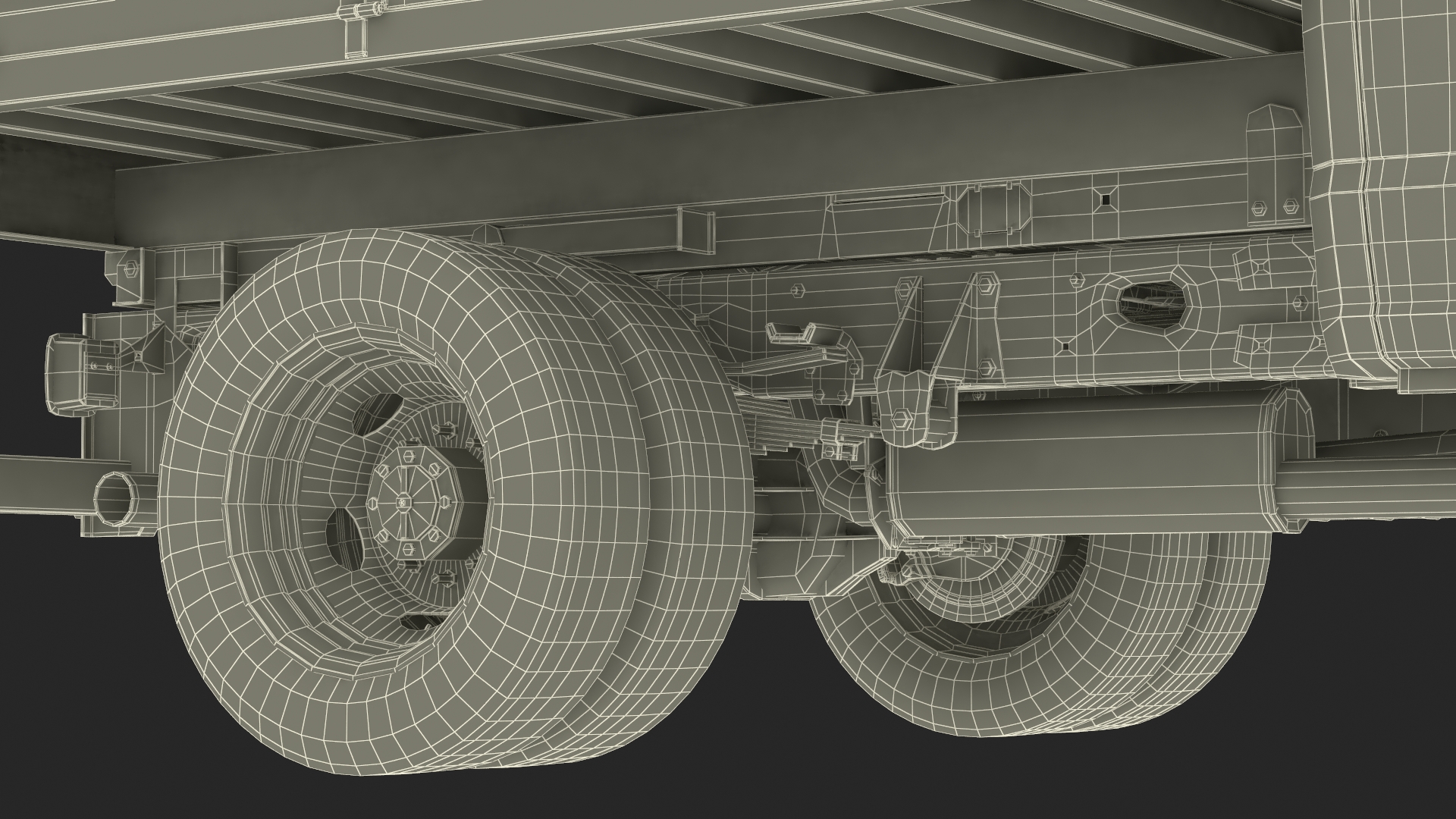 3D Pickup Truck Black Dump model