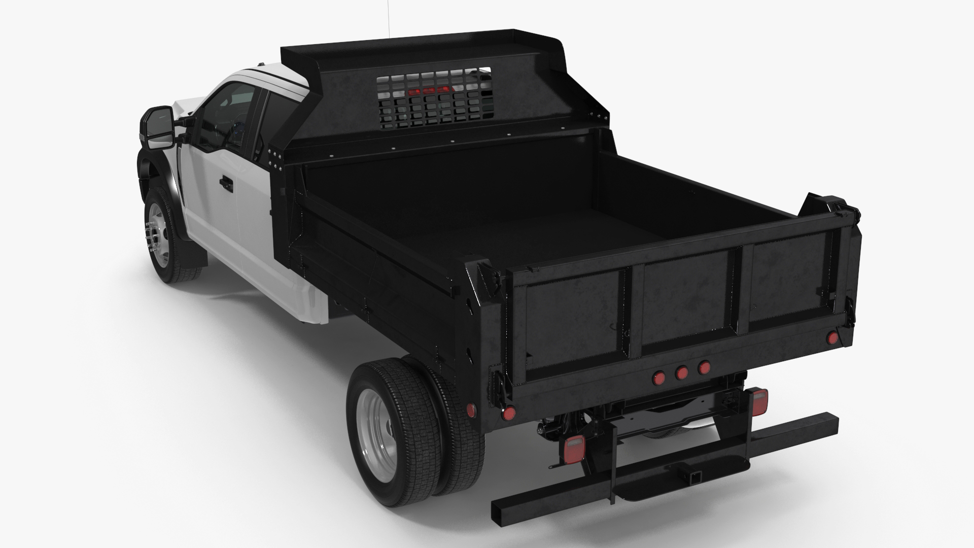 3D Pickup Truck Black Dump model