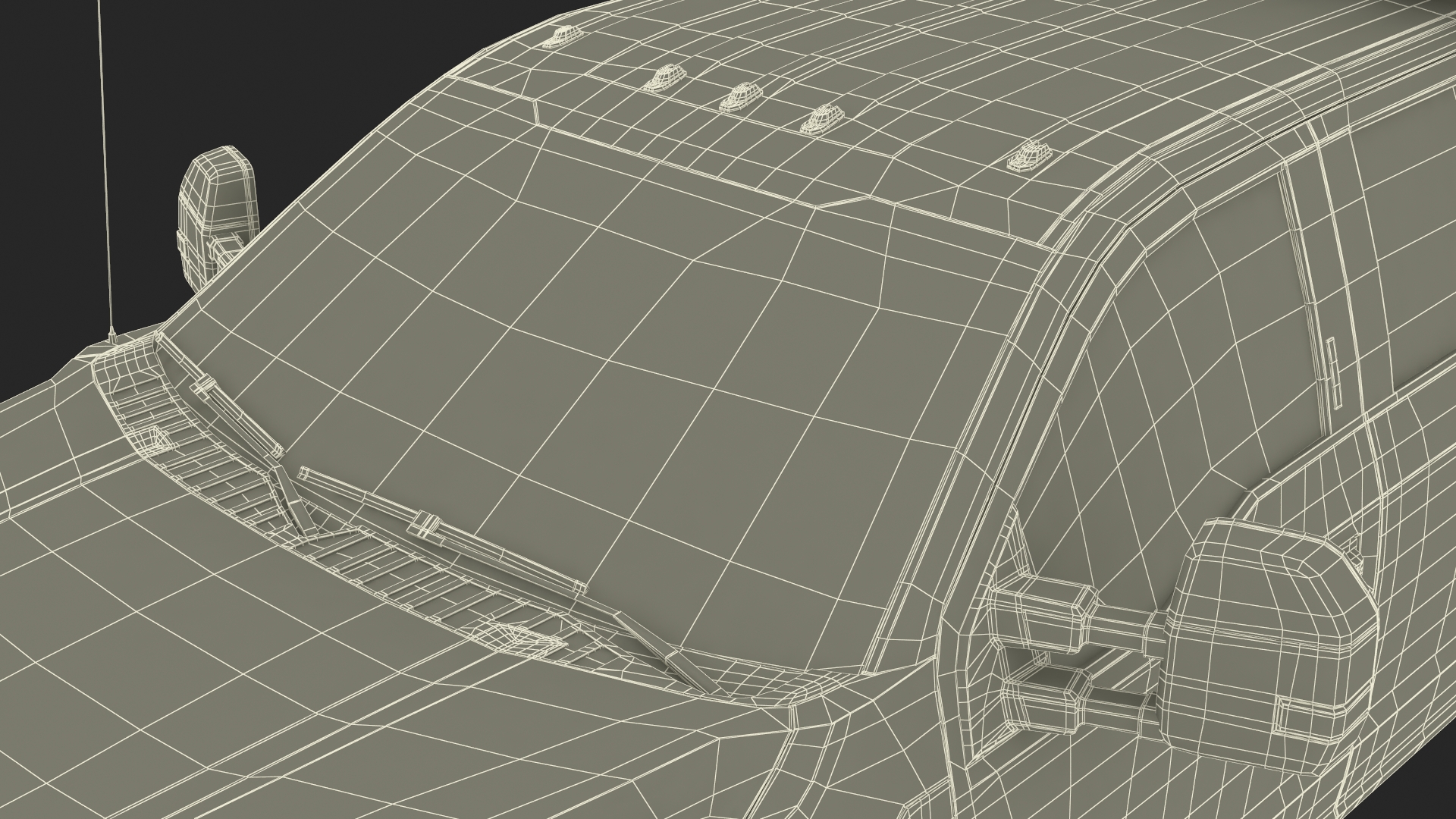 3D Pickup Truck Black Dump model
