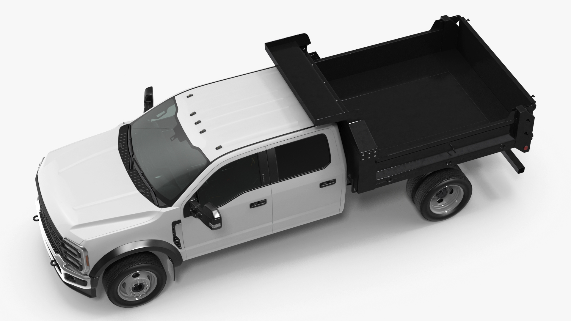 3D Pickup Truck Black Dump model