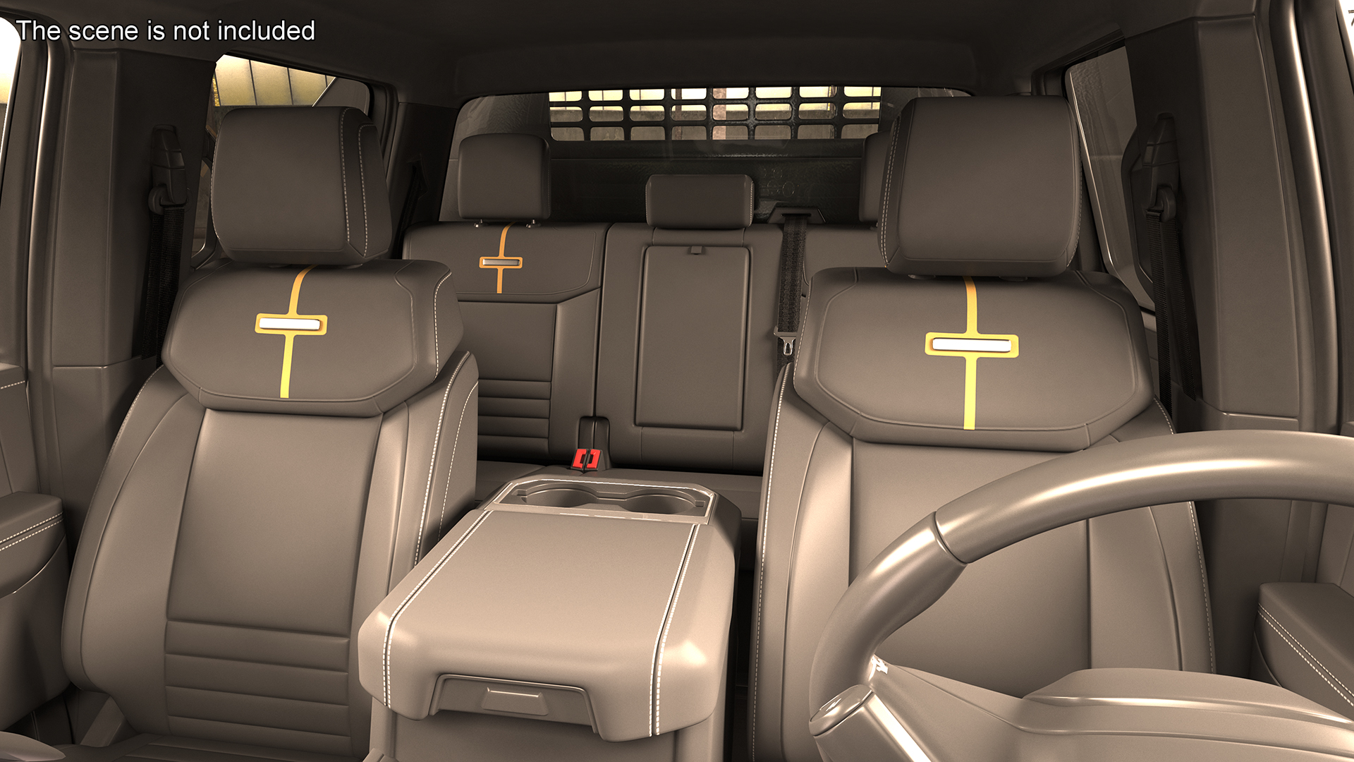 3D Pickup Truck Black Dump model