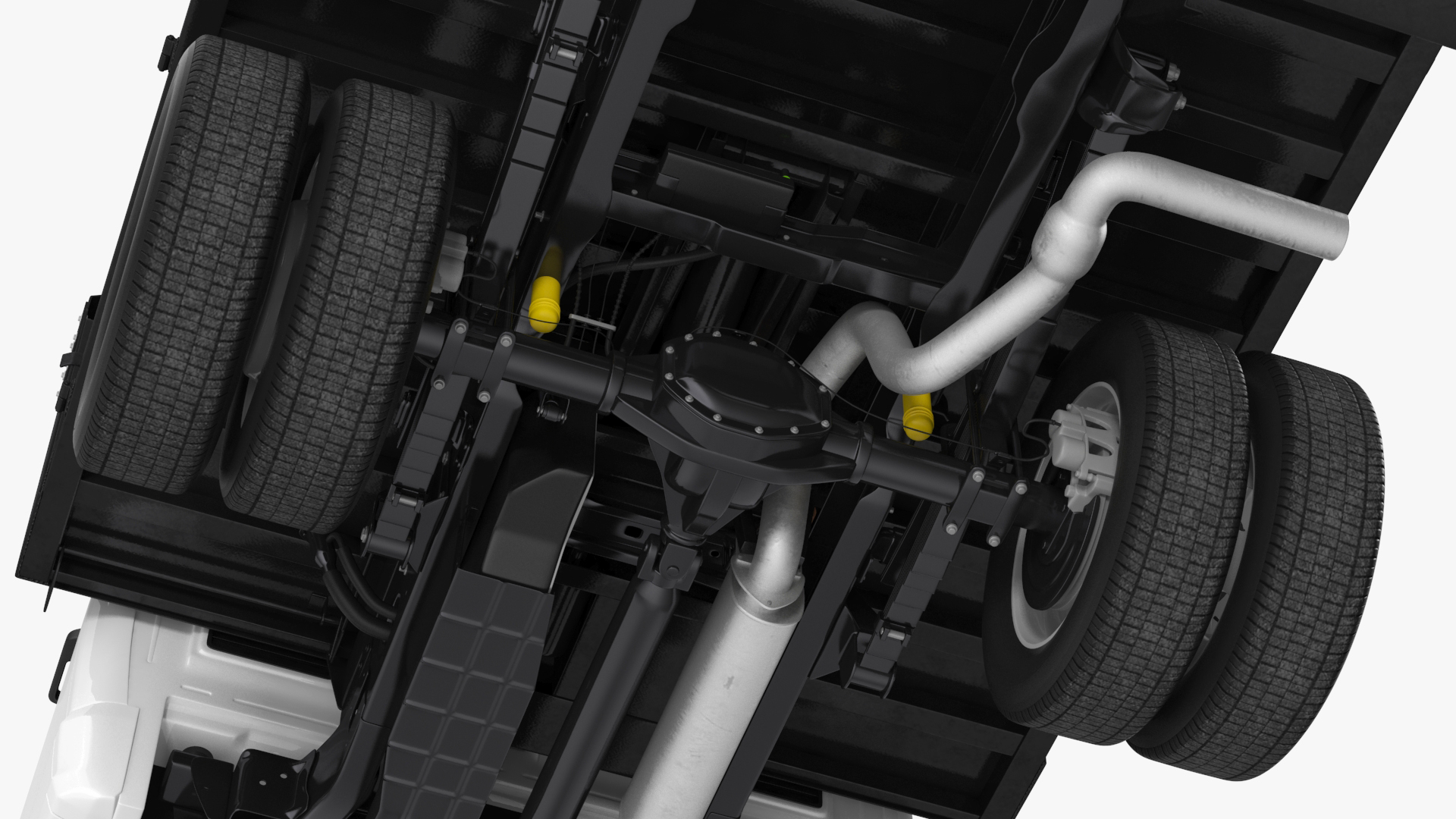 3D Pickup Truck Black Dump model