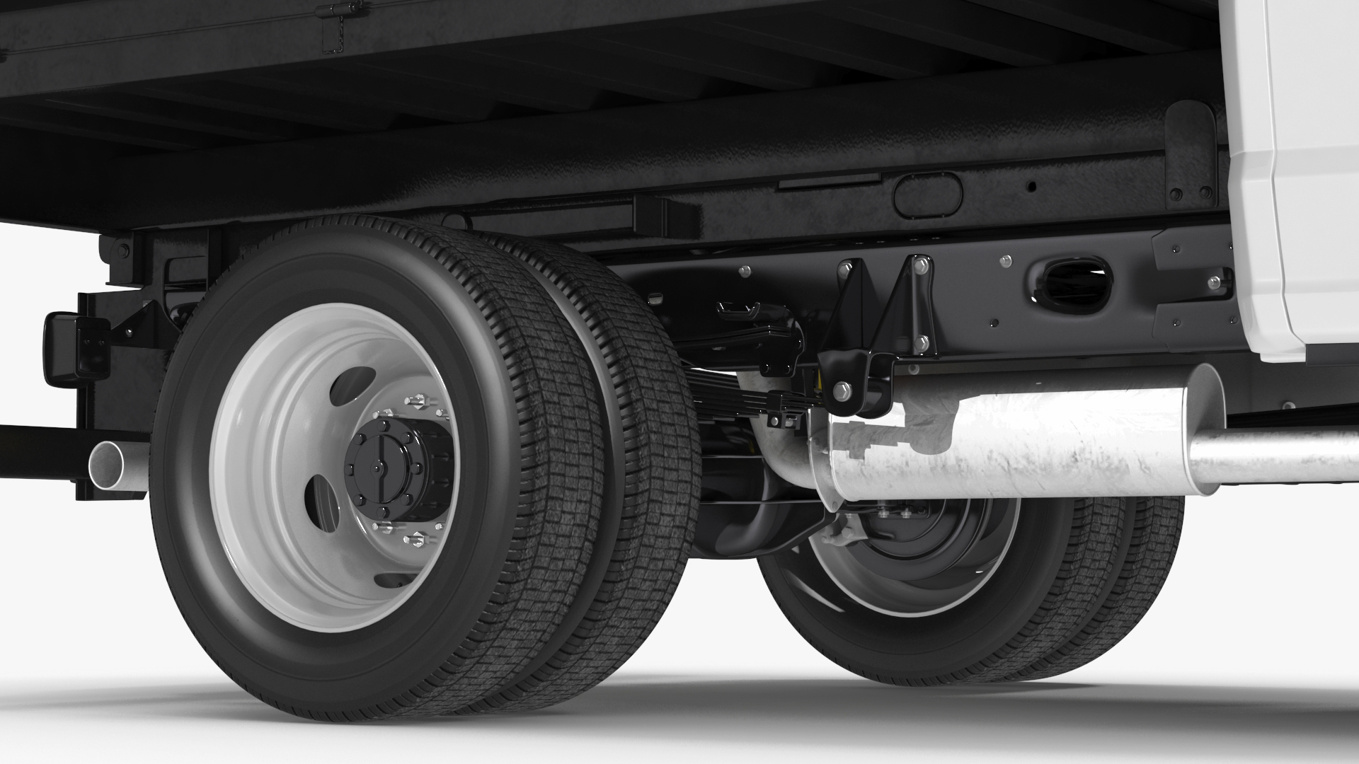 3D Pickup Truck Black Dump model