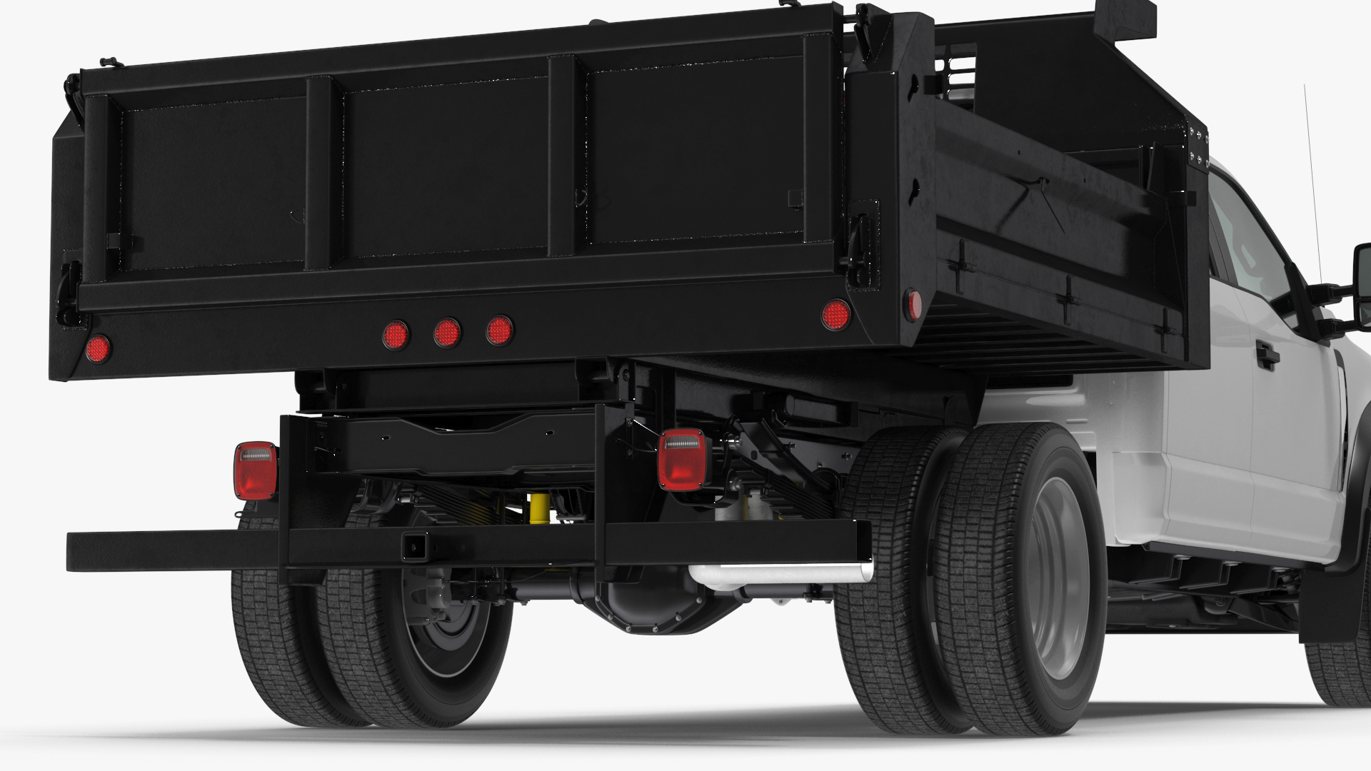 3D Pickup Truck Black Dump model