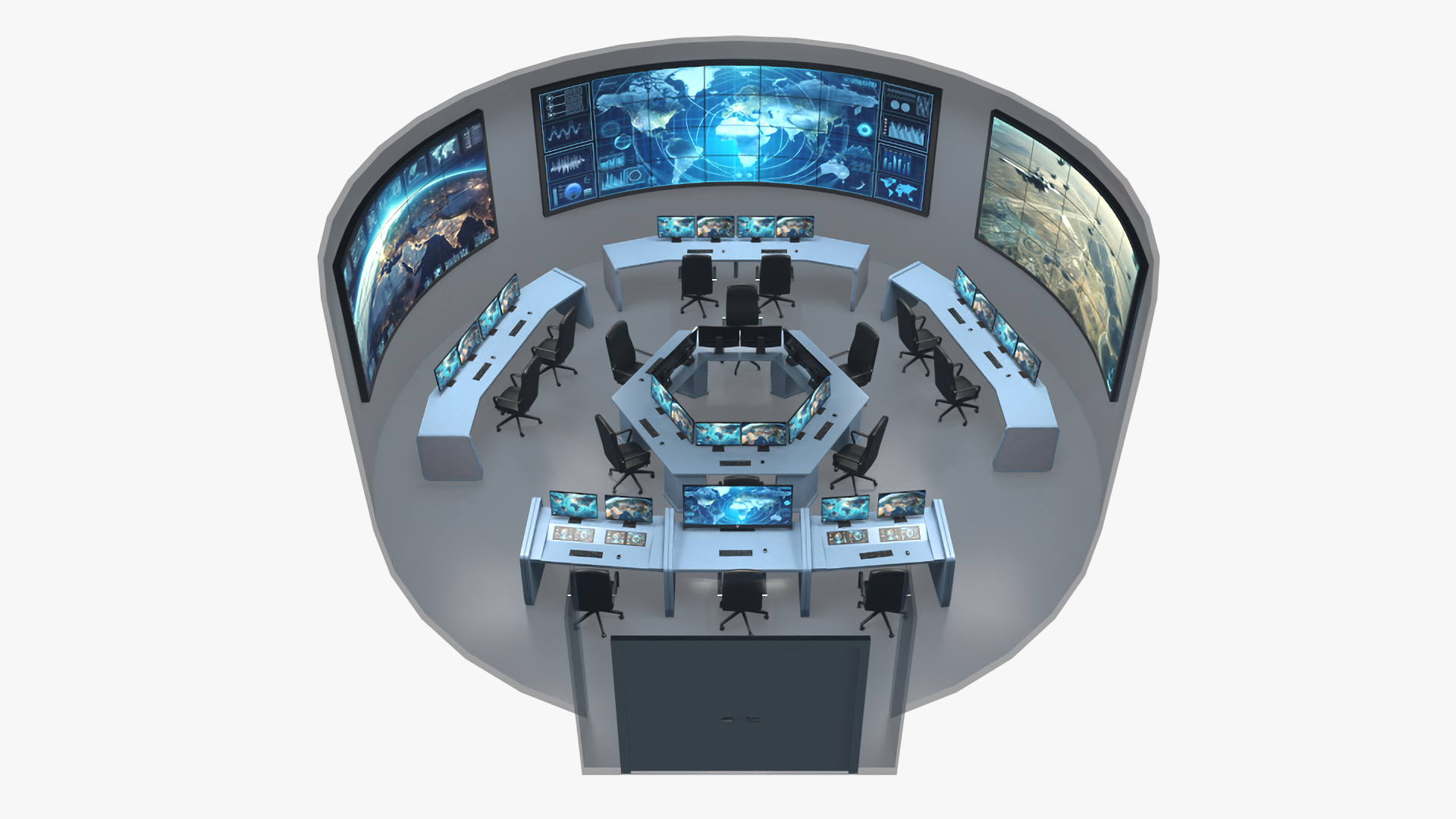 3D Military Command Center model