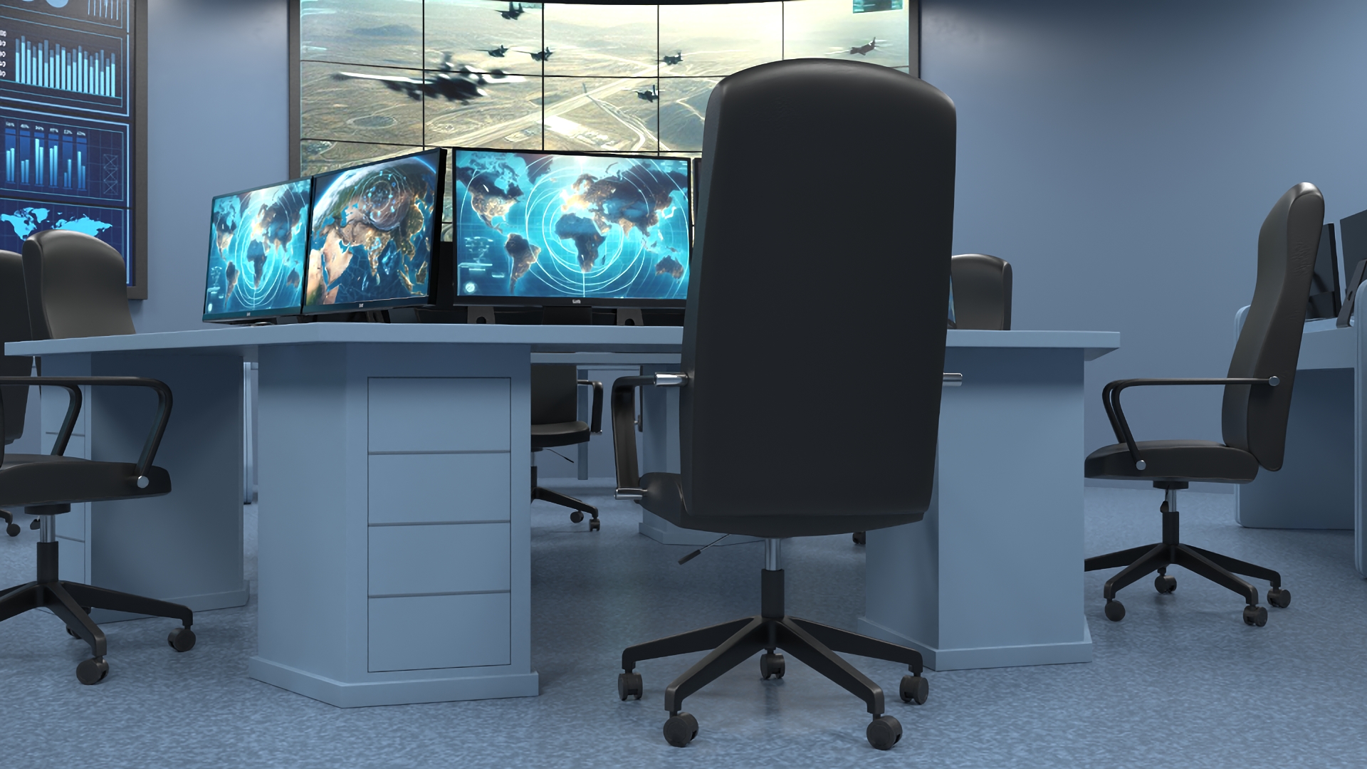 3D Military Command Center model