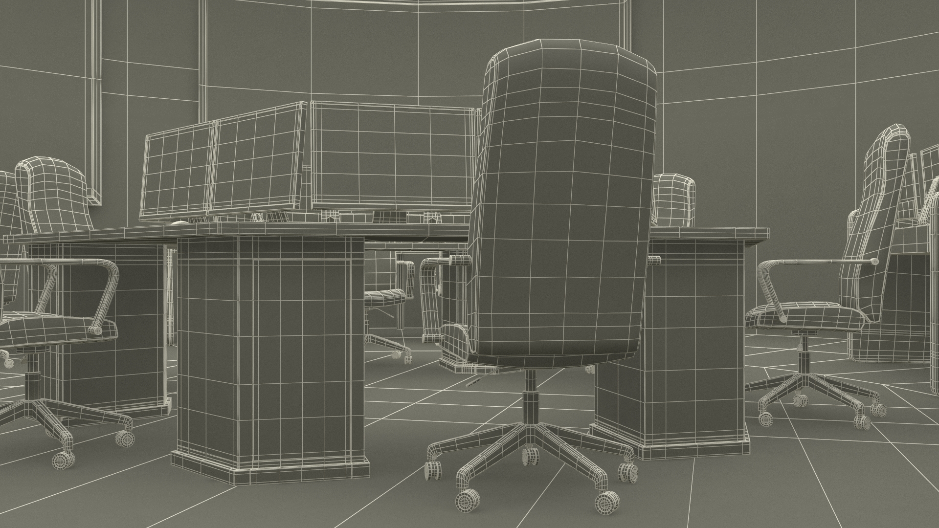 3D Military Command Center model