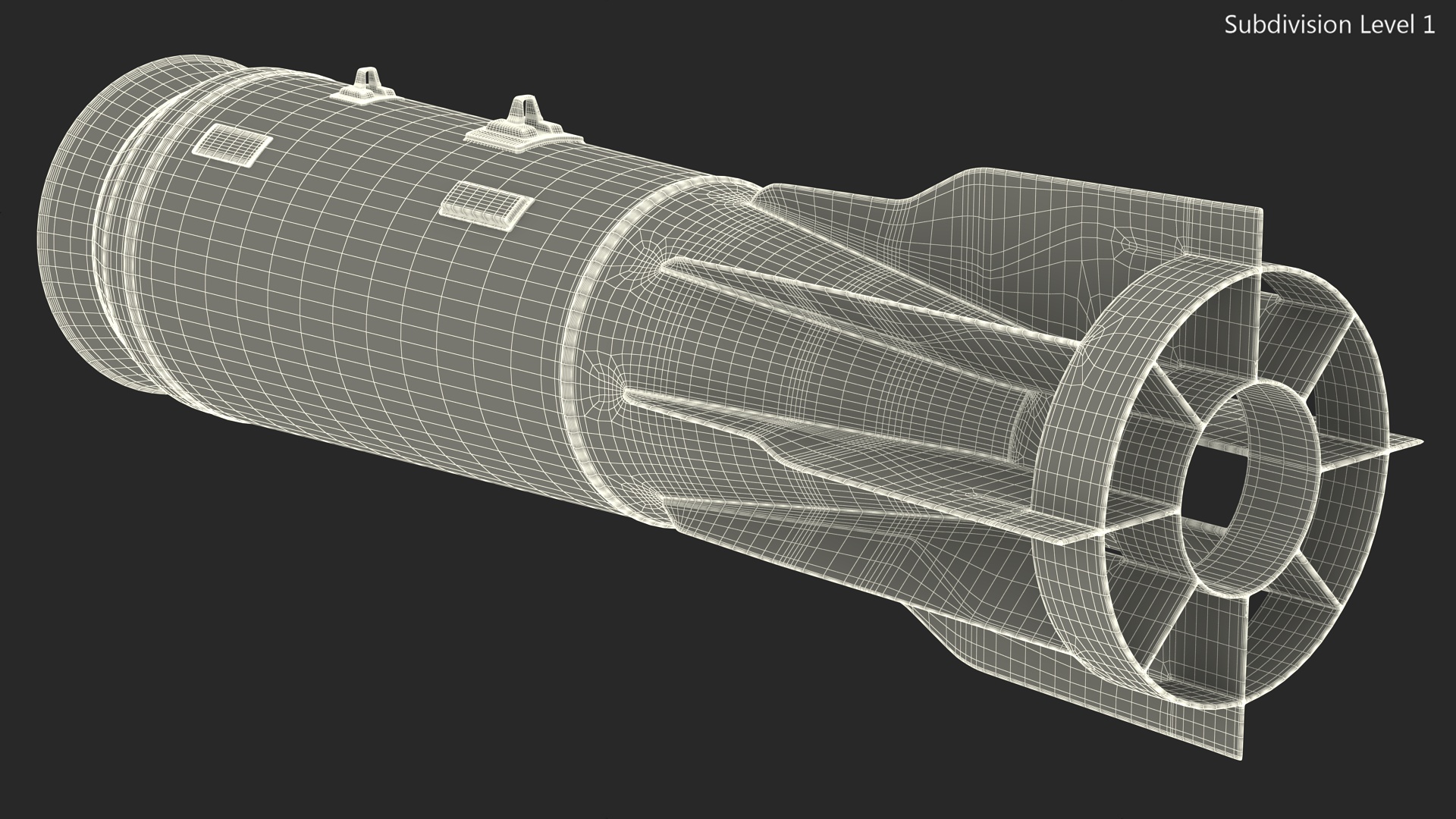 3D model Russian FAB 1500 Air Bomb