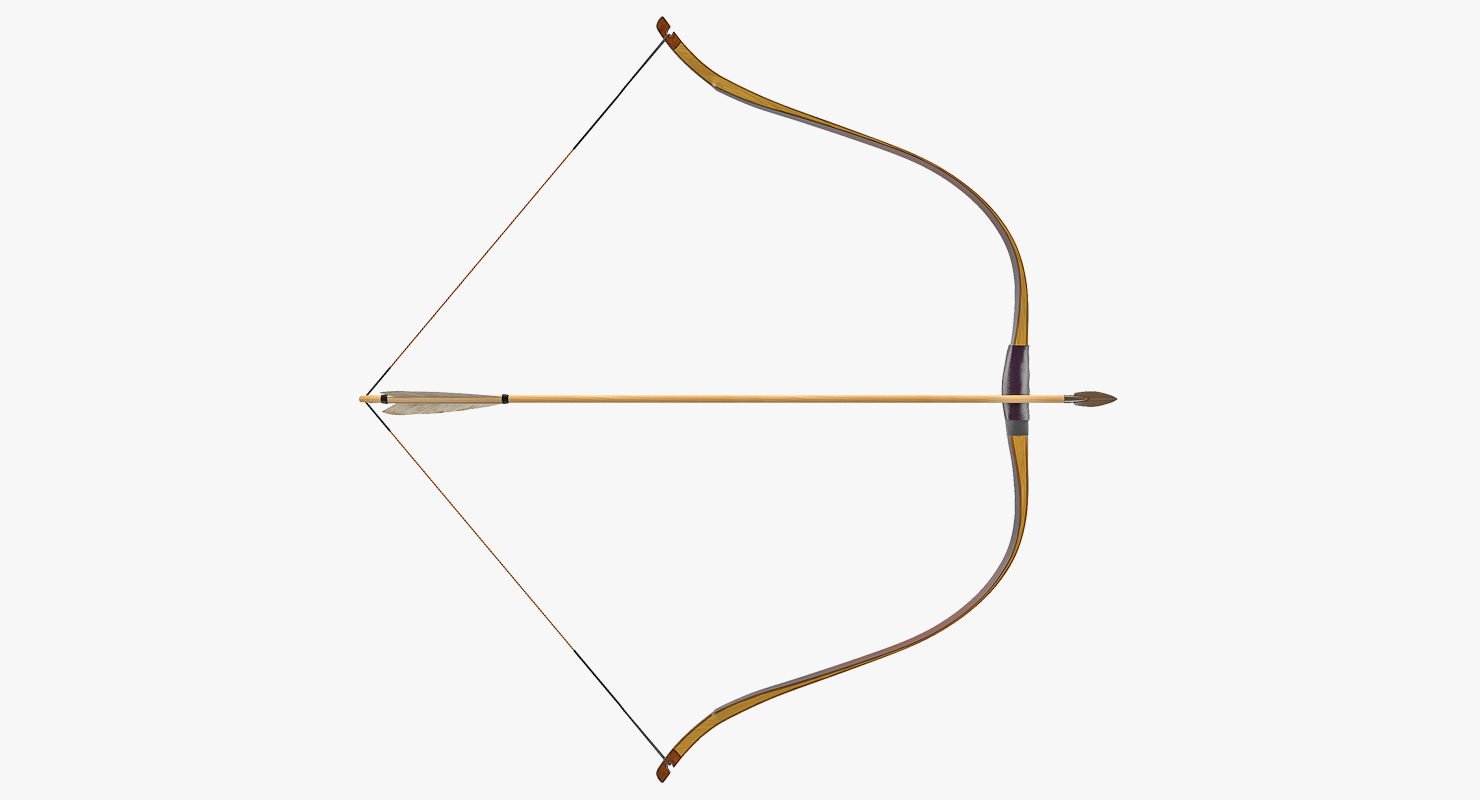 Bow with Arrow 3D model