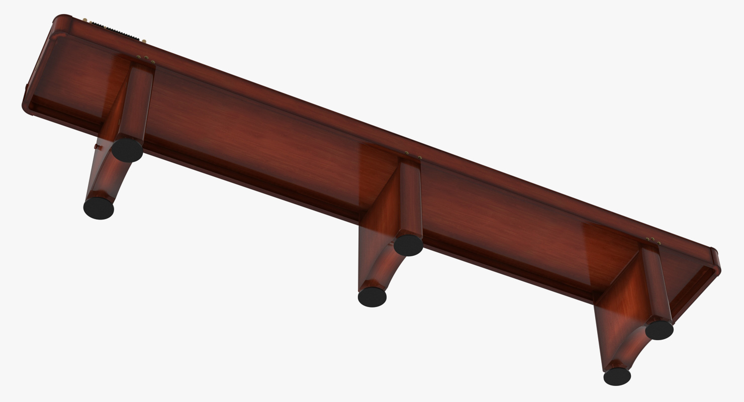 3D Shuffleboard Table model