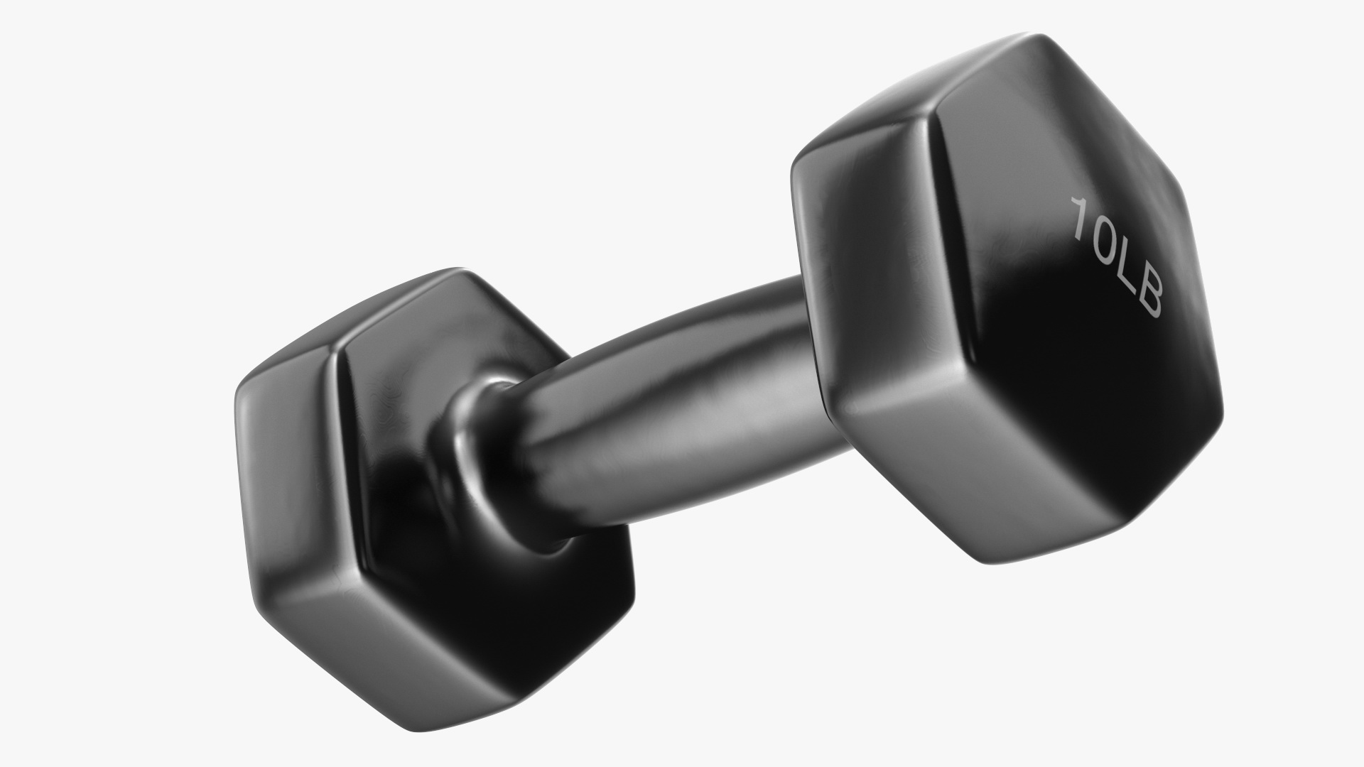 3D Hand Weight Dumbbell Vinyl Coated model