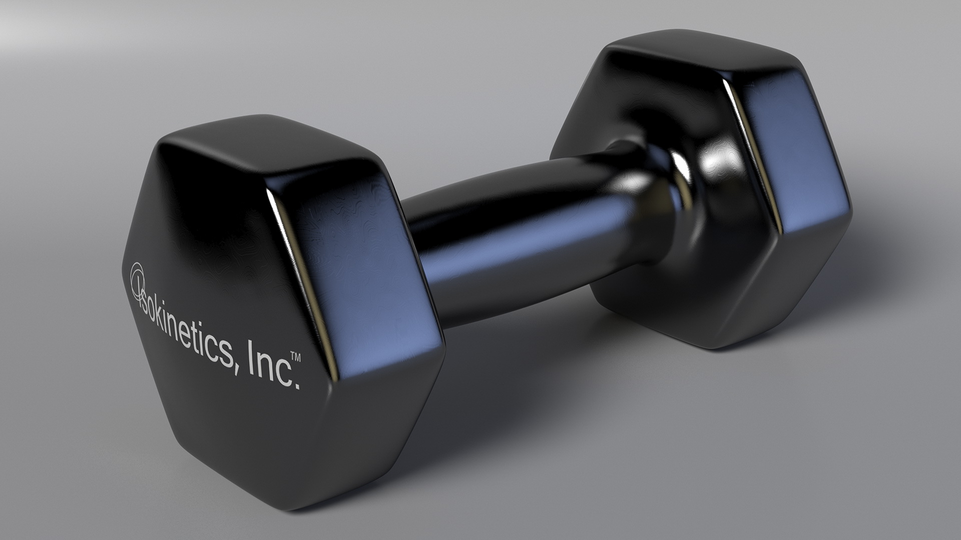 3D Hand Weight Dumbbell Vinyl Coated model