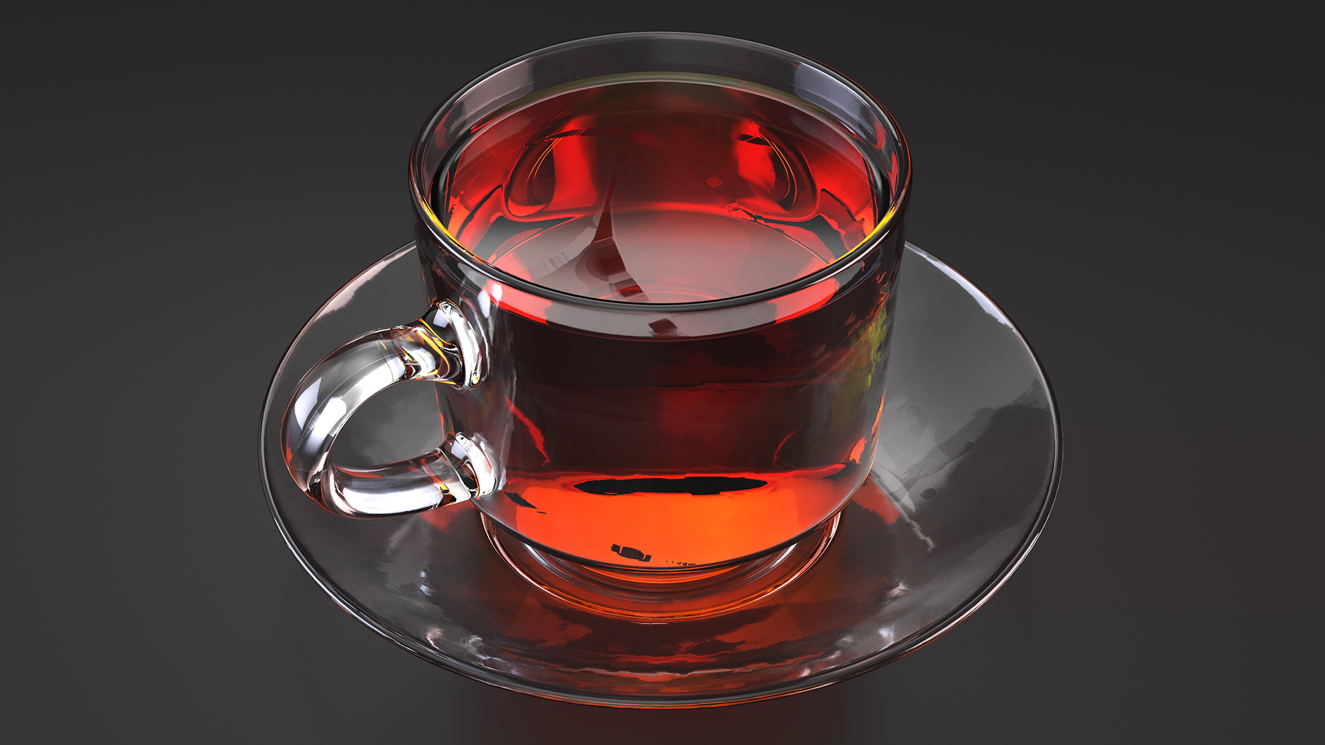 3D Tea Cup Set Full