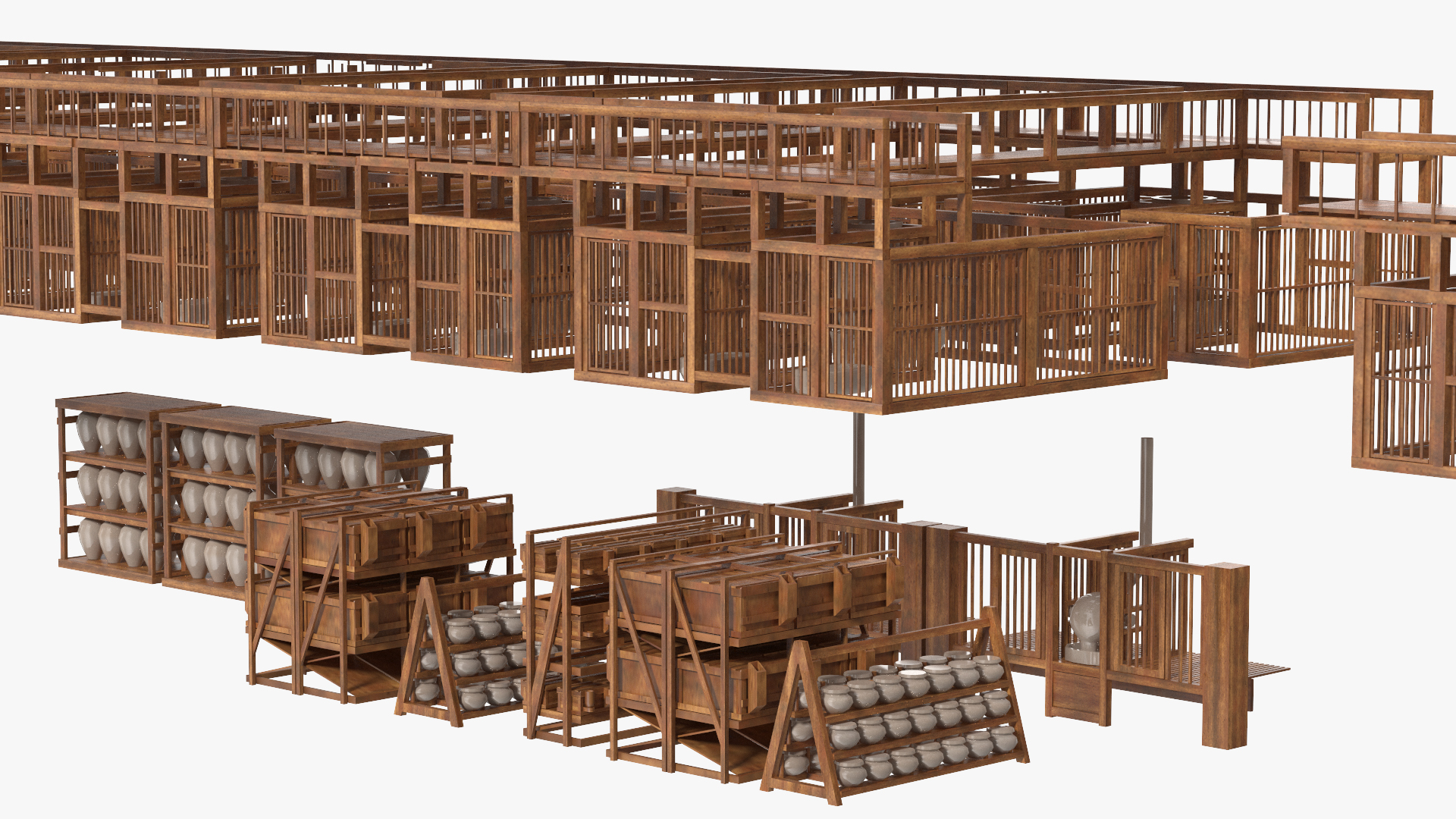 3D model Noah Ark Cross Section with transparency