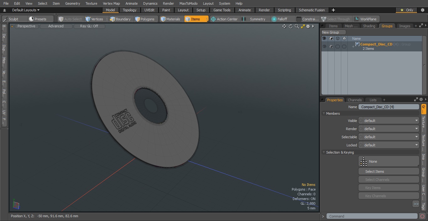 3D model Compact Disc CD