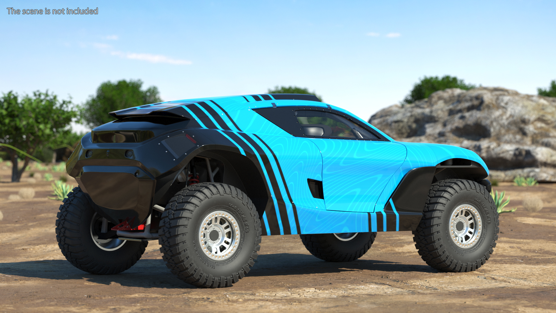 Off Road Racing Electric SUV Clean 3D model