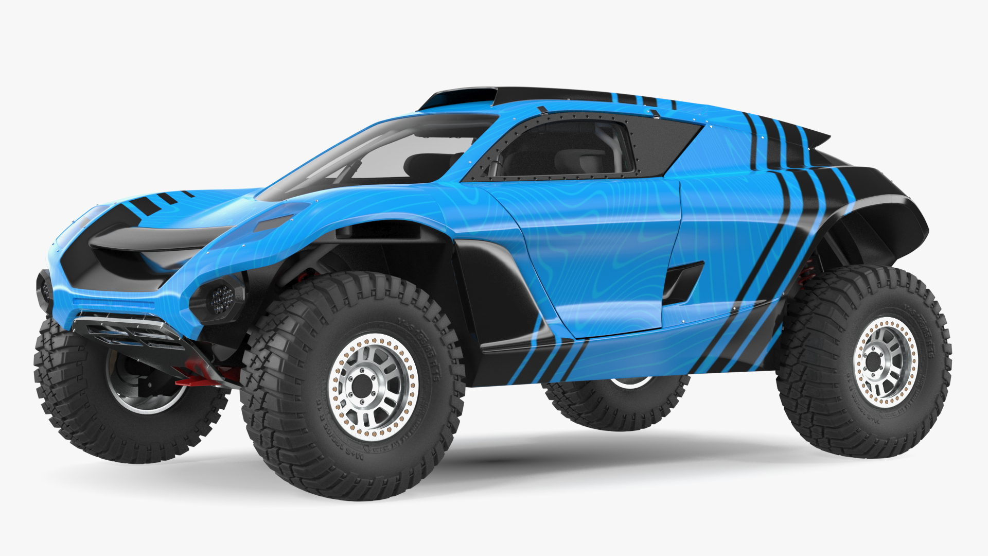 Off Road Racing Electric SUV Clean 3D model