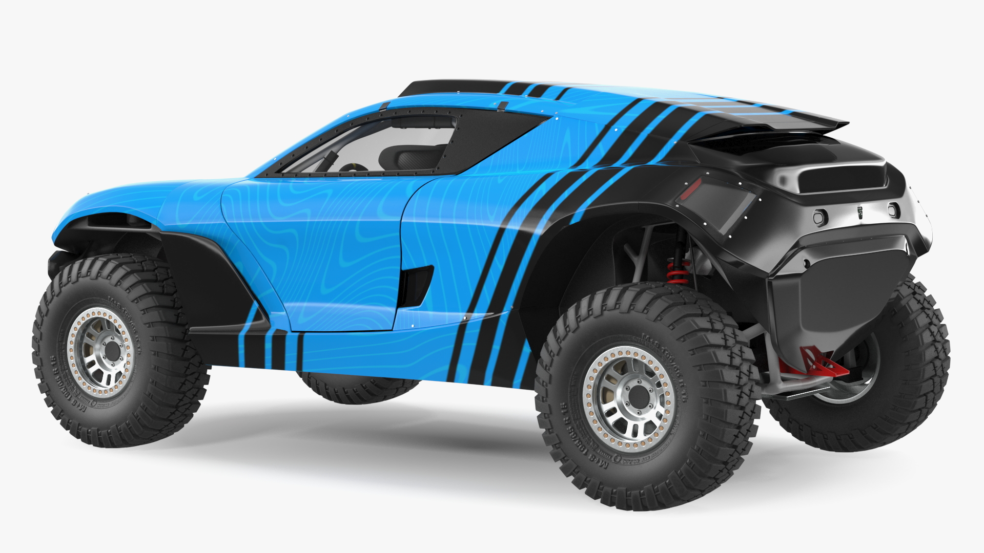 Off Road Racing Electric SUV Clean 3D model