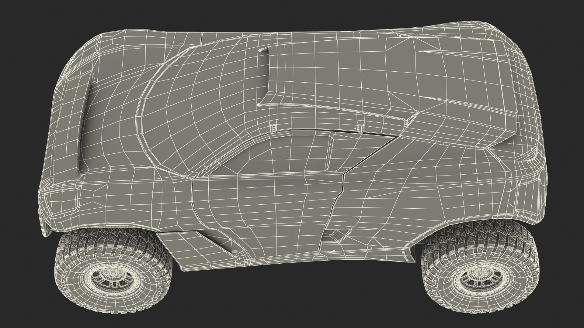 Off Road Racing Electric SUV Clean 3D model