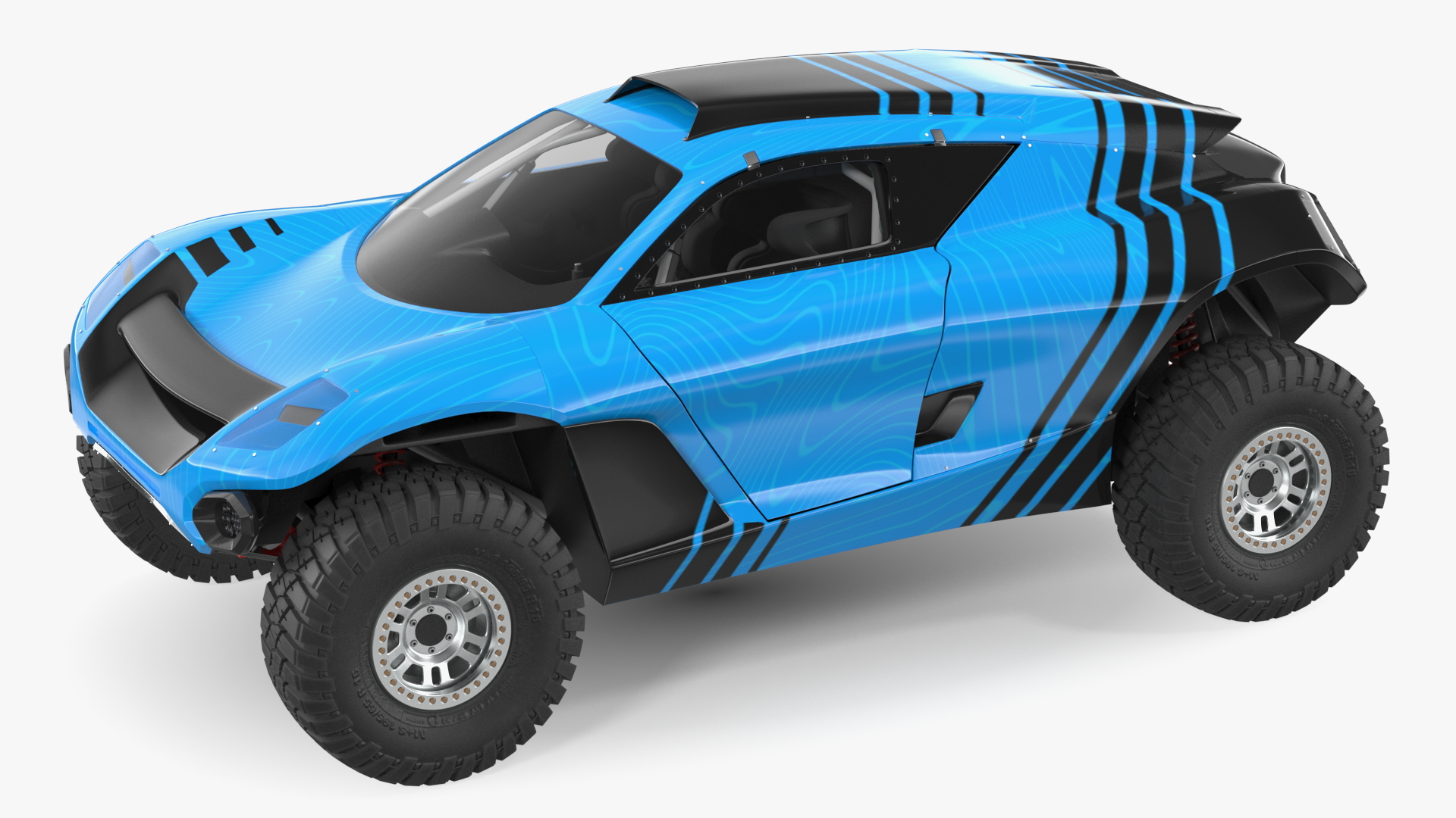 Off Road Racing Electric SUV Clean 3D model