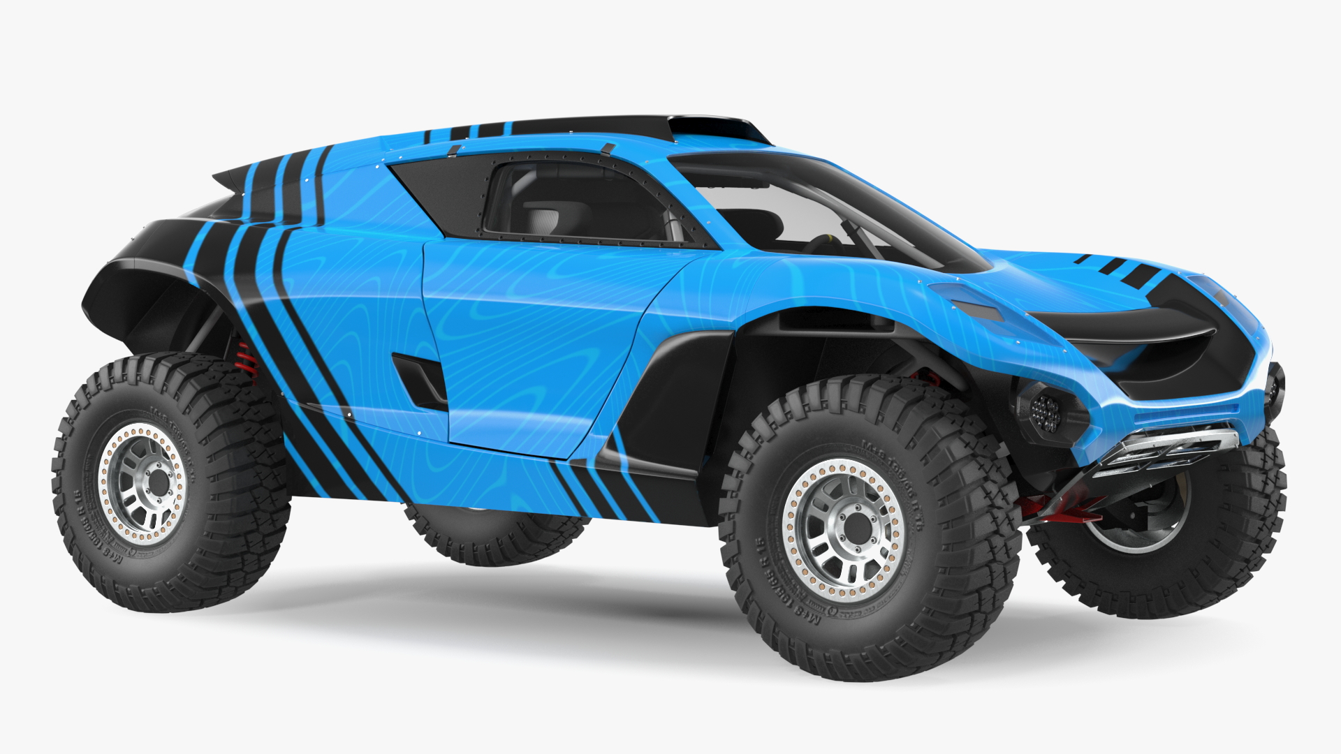 Off Road Racing Electric SUV Clean 3D model