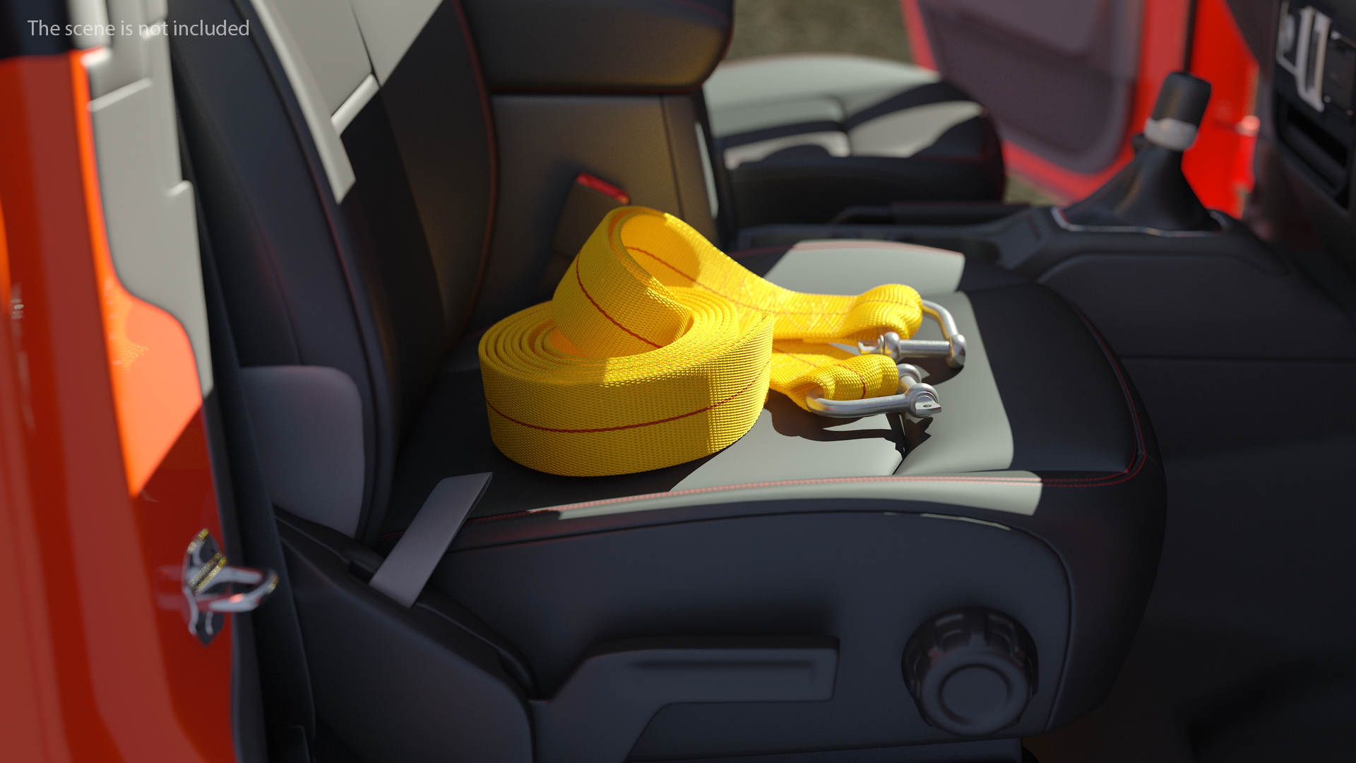 3D model Tow Rope Yellow