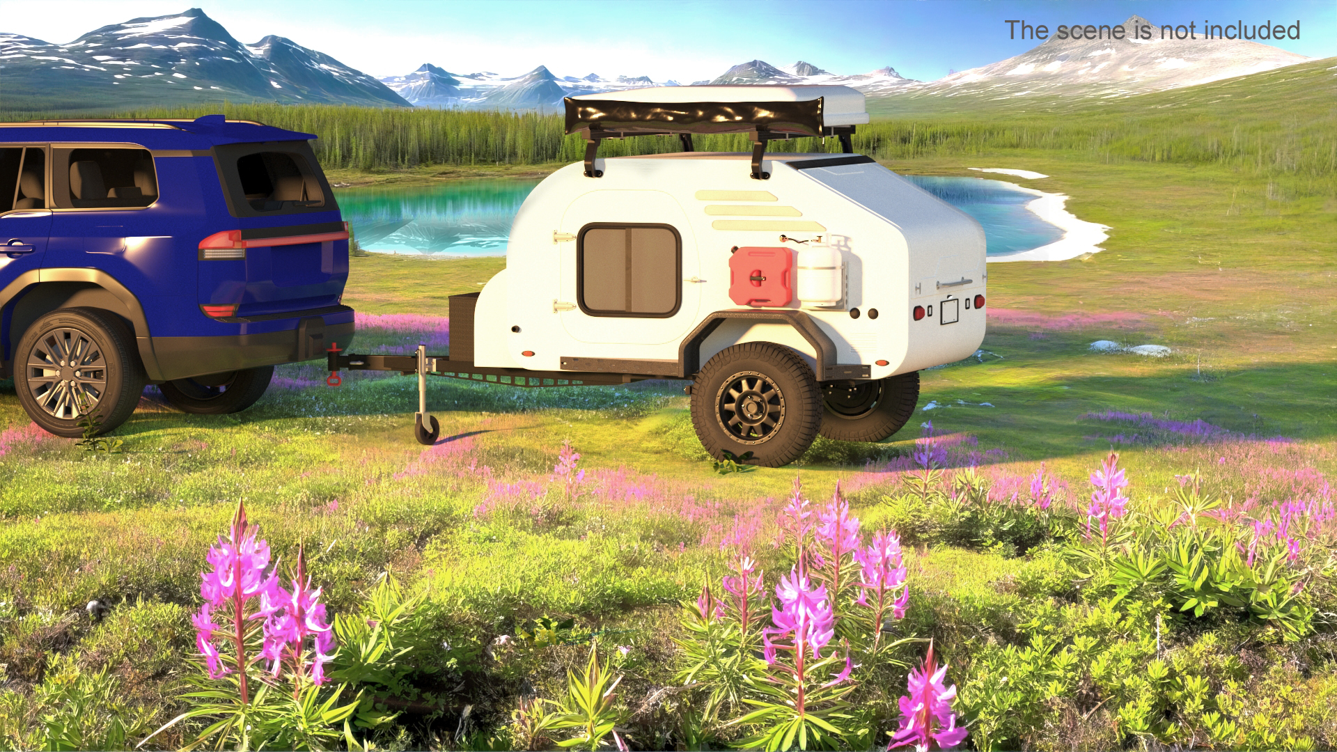 3D model Travel Trailer White