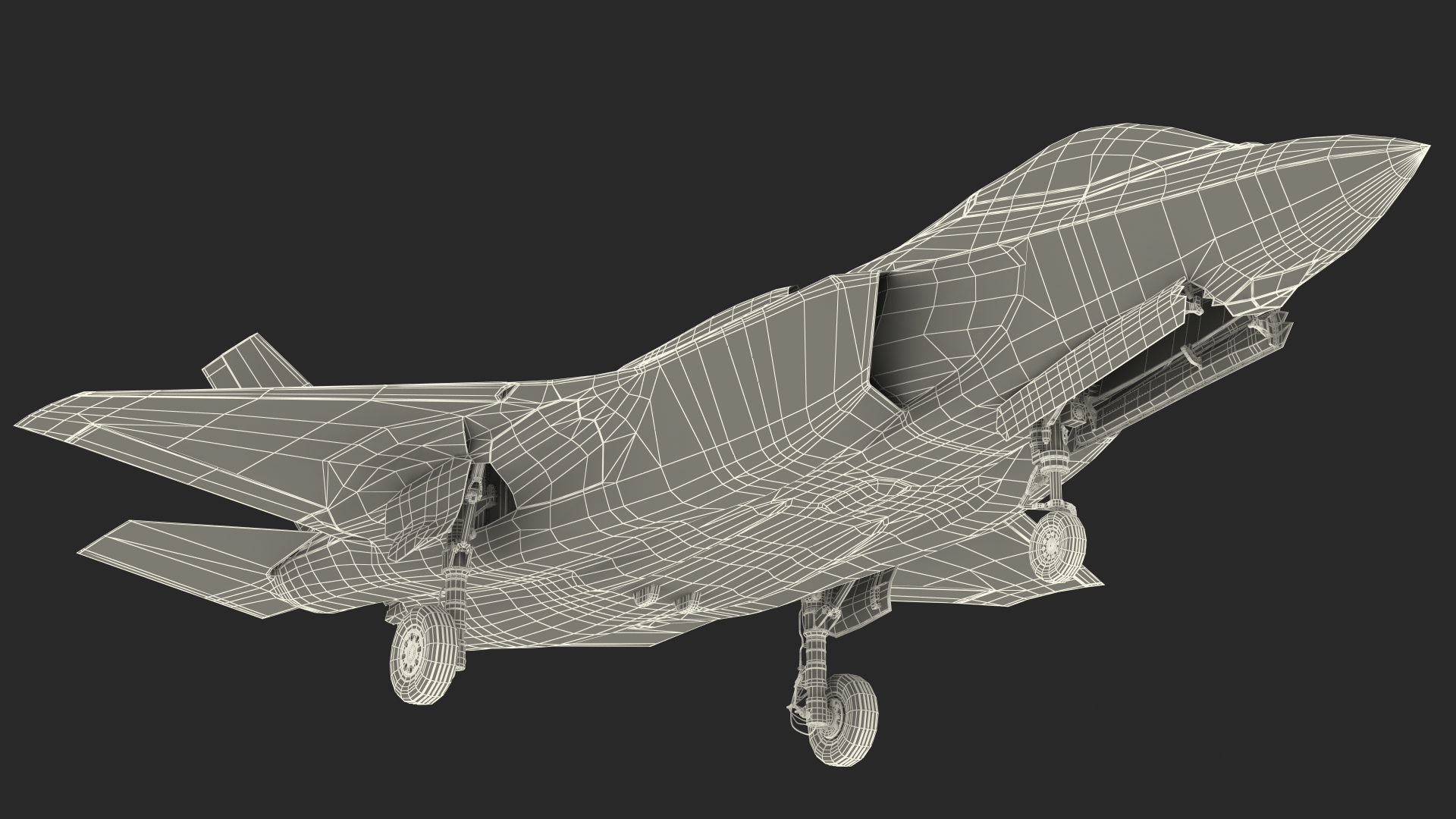 3D Stealth Multirole Fighter F 35 Lightning II With a Pilot Rigged model