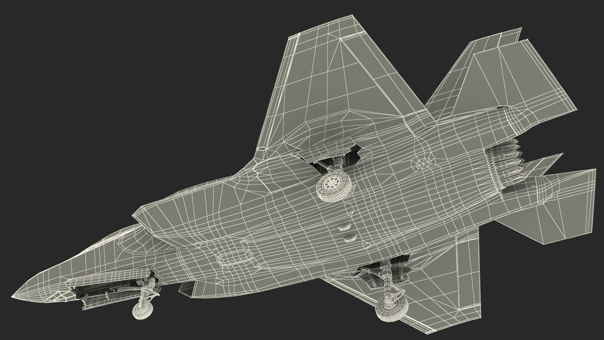 3D Stealth Multirole Fighter F 35 Lightning II With a Pilot Rigged model